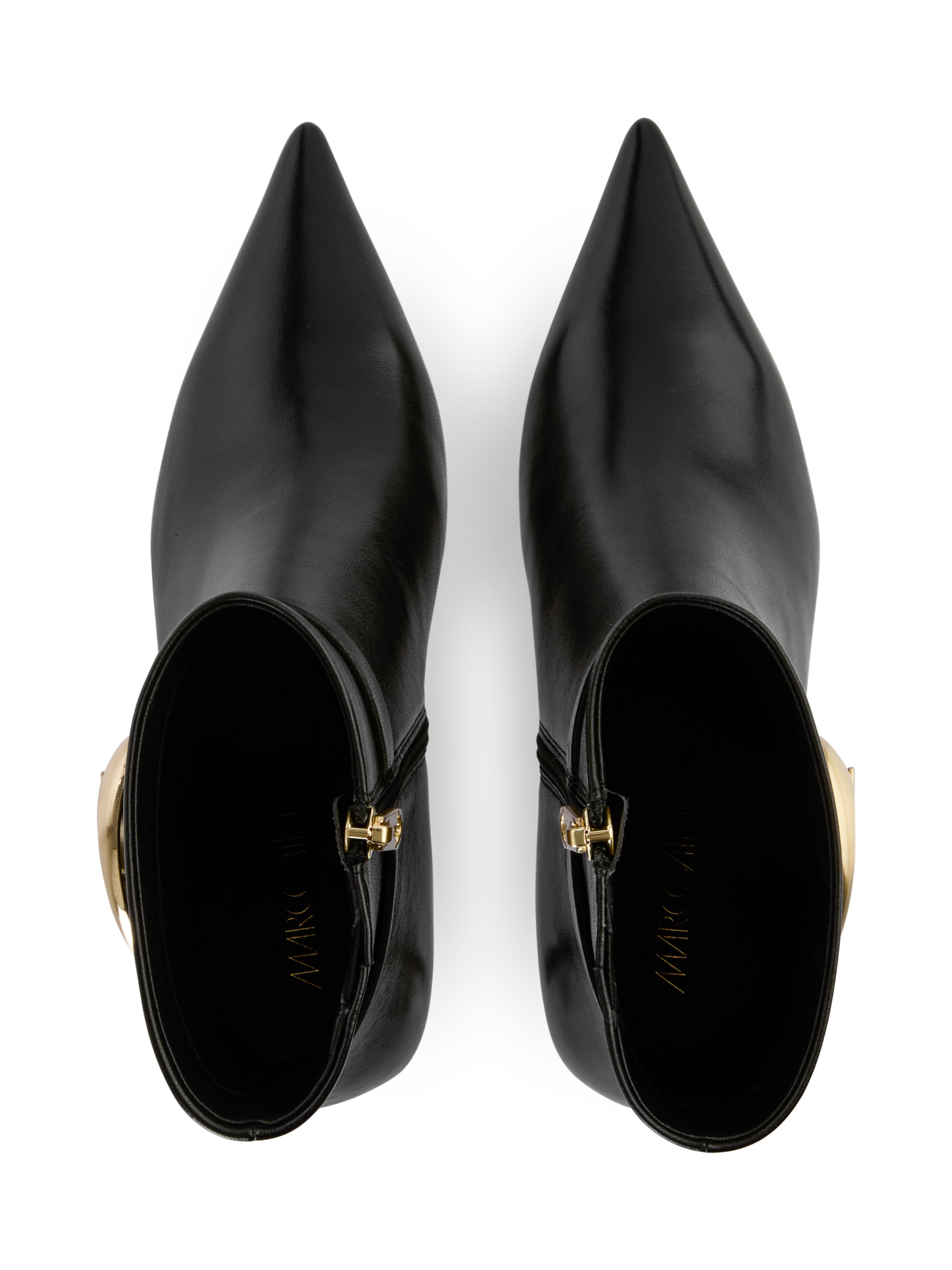 Marc Cain Stiefelette »Collections Feminine Rigour«, Stiletto, Kitten Heel mit Zierschnalle und Reißverschluss