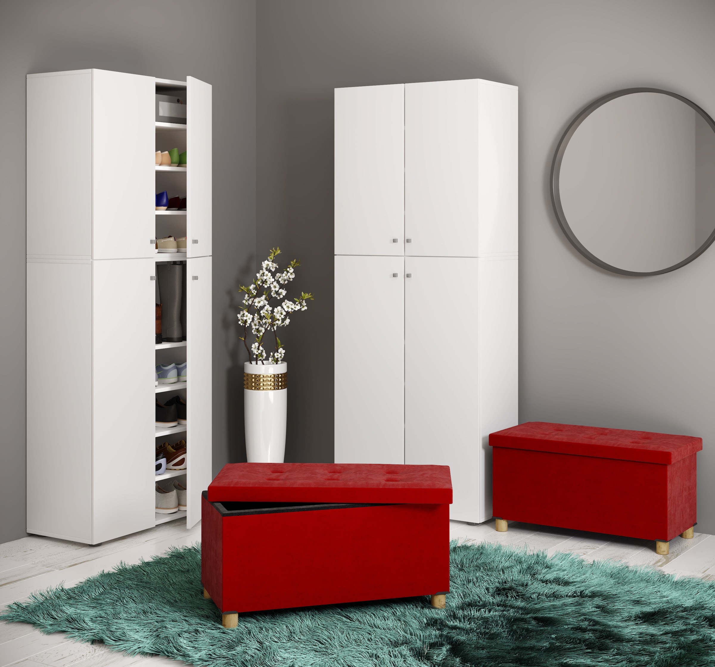 VCM Sitztruhe »Stoff Sitztruhe Sitzbank Truhe Box Kiste Sizos L« VCM Sizos, 1 tlg.