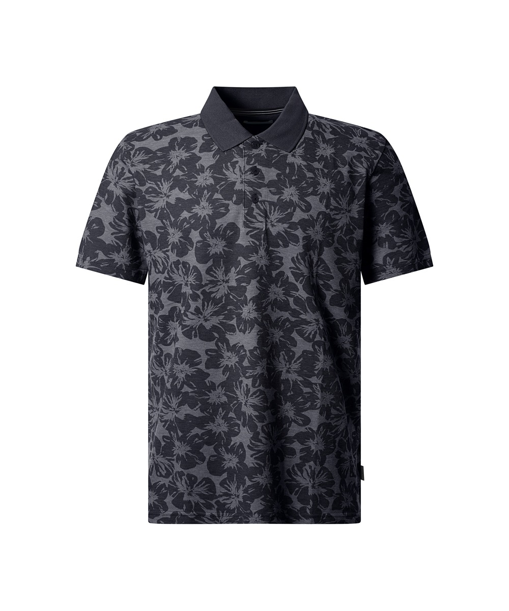 Pierre Cardin Poloshirt »Polo piqué alloverprint« mit floralem Allover-Print, Piqué