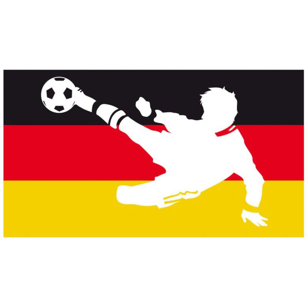 Wall-Art Wandtattoo »Deutschland Fahne + Fußballer«, (1 St.)