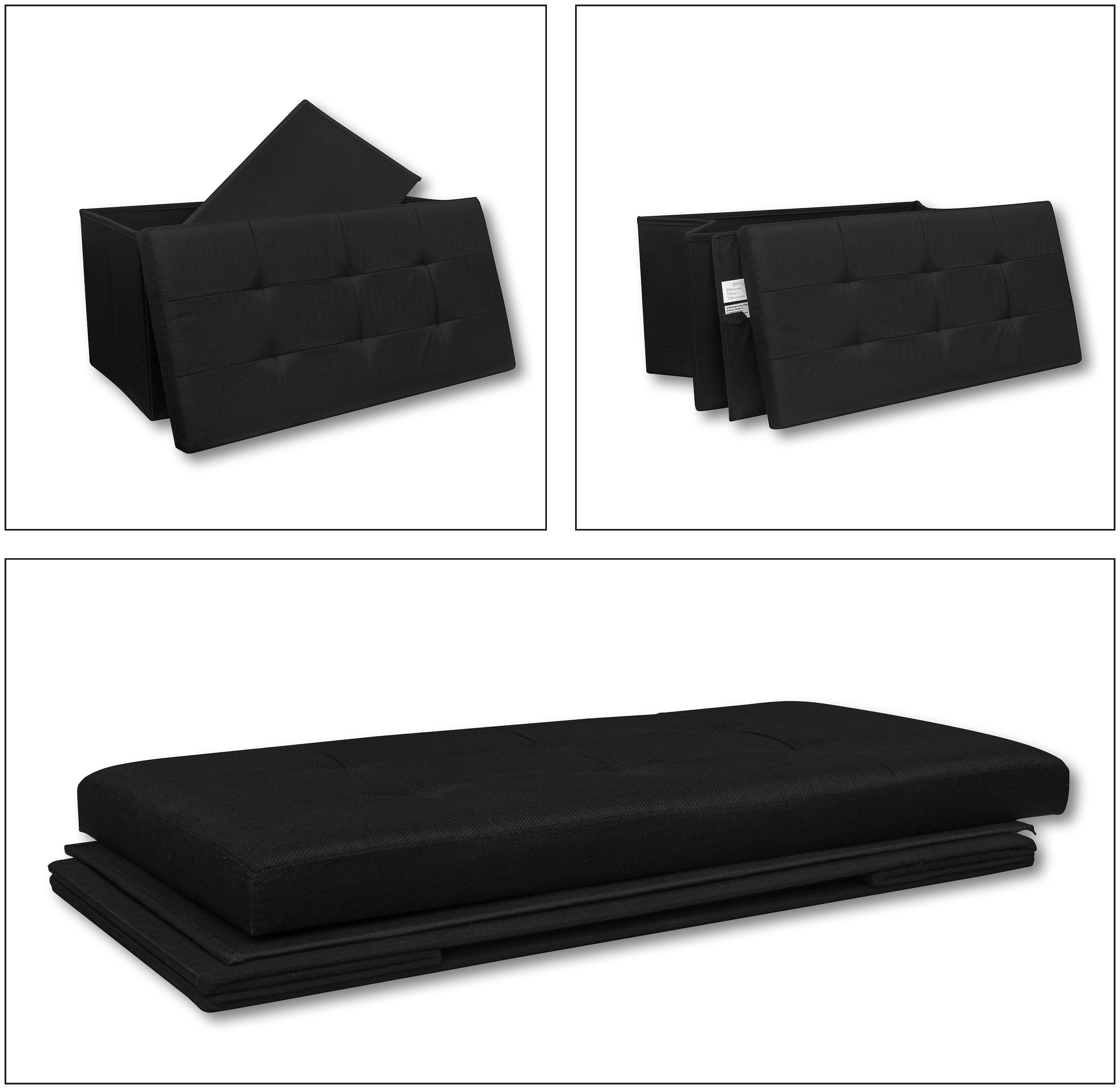 VCM Sitztruhe »Stoff Sitztruhe Sitzbank Aufbewahrungsbox Boxas« 1 Stk. tlg.