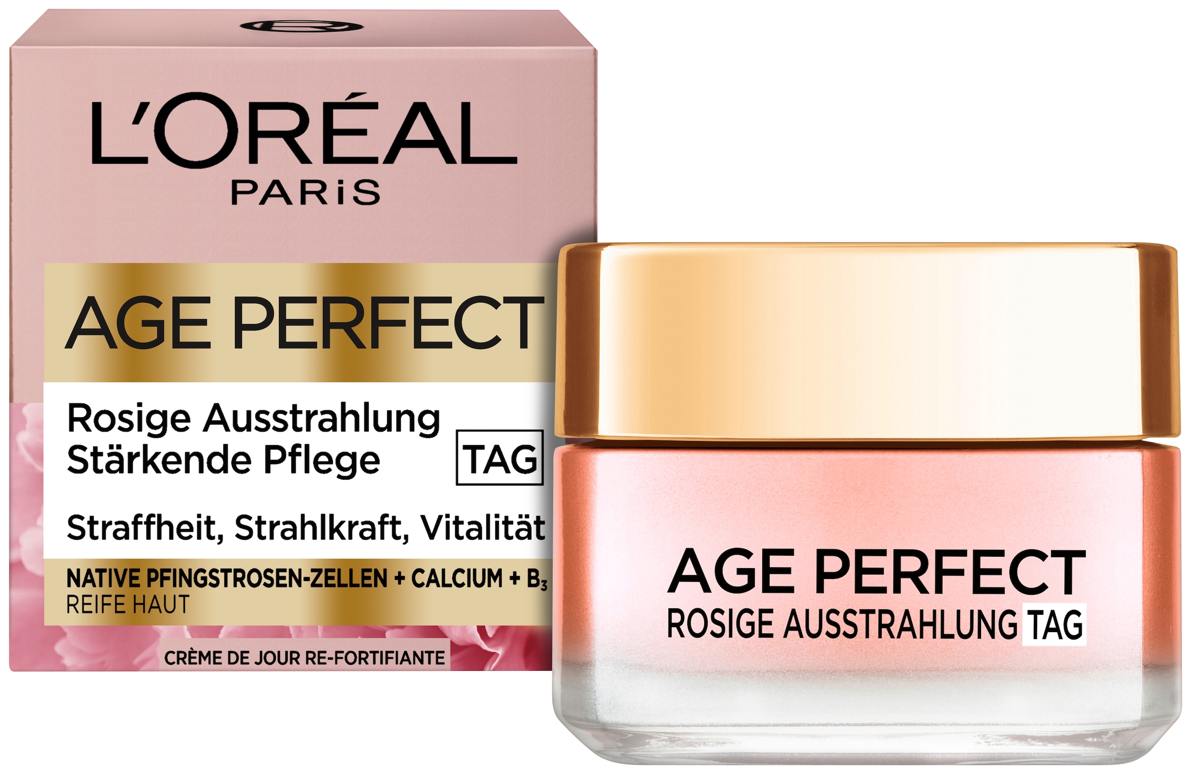 L'ORÉAL PARIS Feuchtigkeitscreme »Age Perfect Golden Age Rosé-Tagespflege«, mit hoher Wirksamkeit