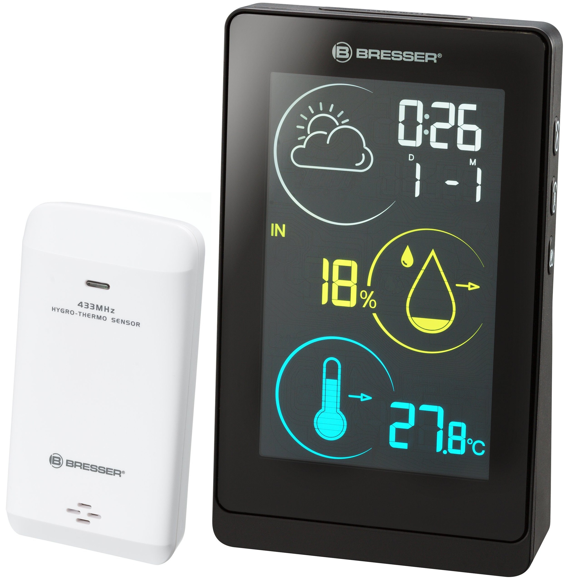 Wetterstation »Temeo Life H mit 256-Farben Display & Außensensor«