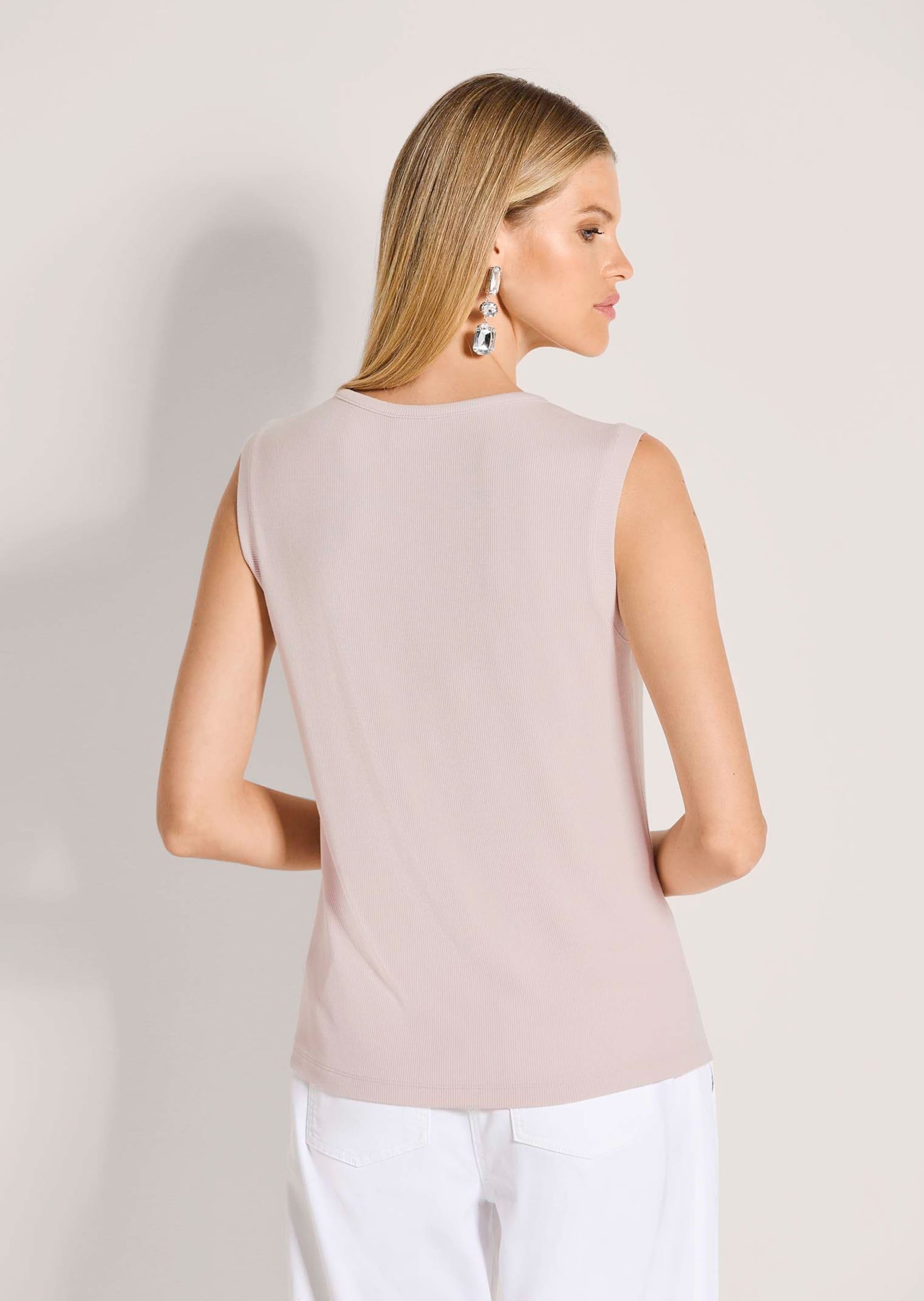 MADELEINE Kurzarmshirt »Top Elegantes Kurzarm Sommeroberteil mit Strass« Strassband
