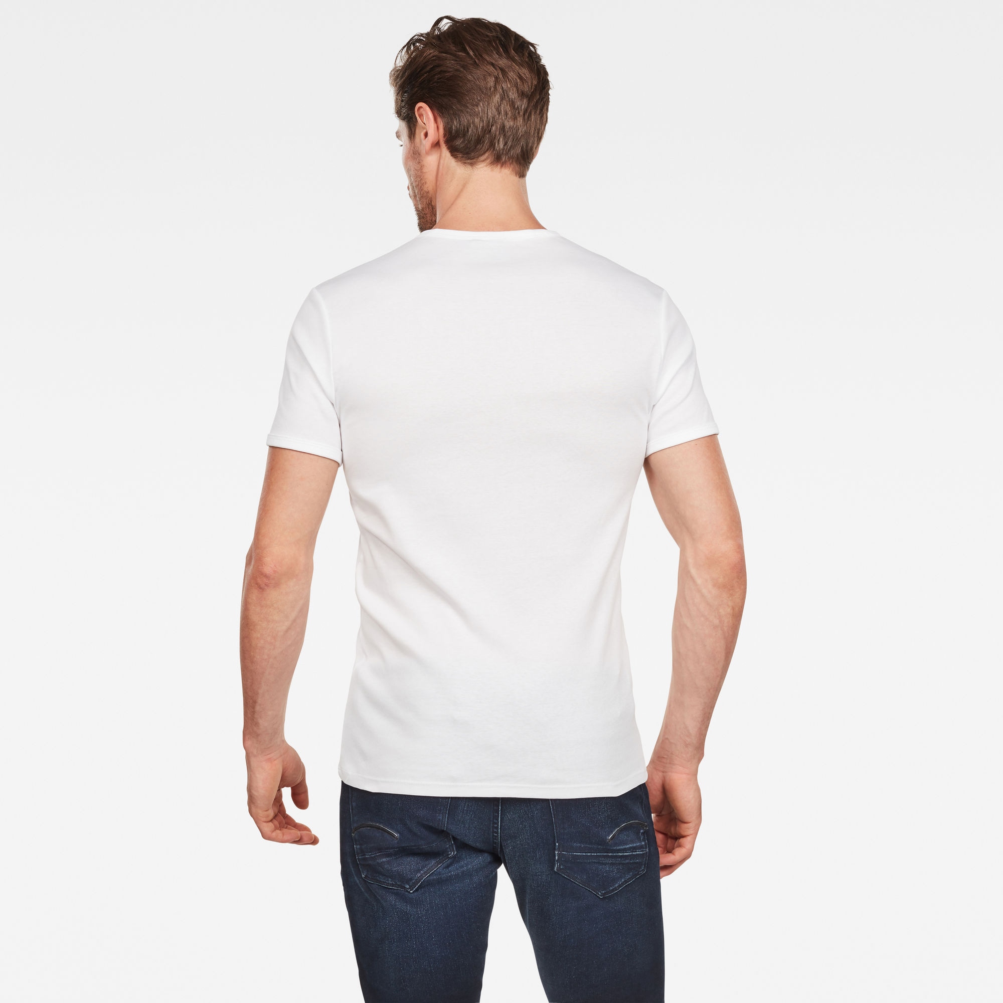 G-STAR T-Shirt »Base V 2-Pack«, (Packung, 2 tlg.), im 2er-Pack