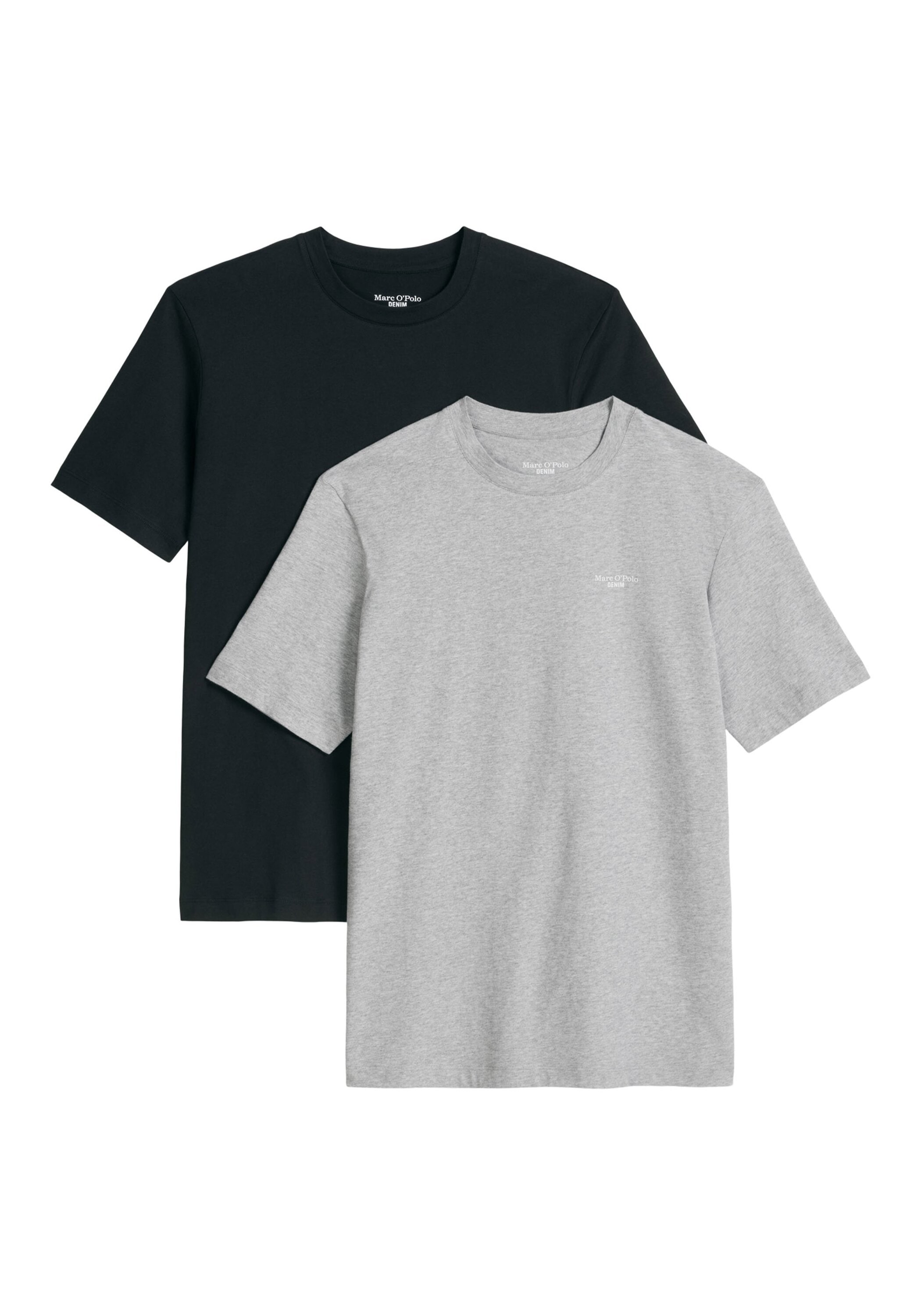 Marc O'Polo DENIM T-Shirt »T-Shirt T-Shirt, SSL, Logo Print, Doubl 2er Pack« 2