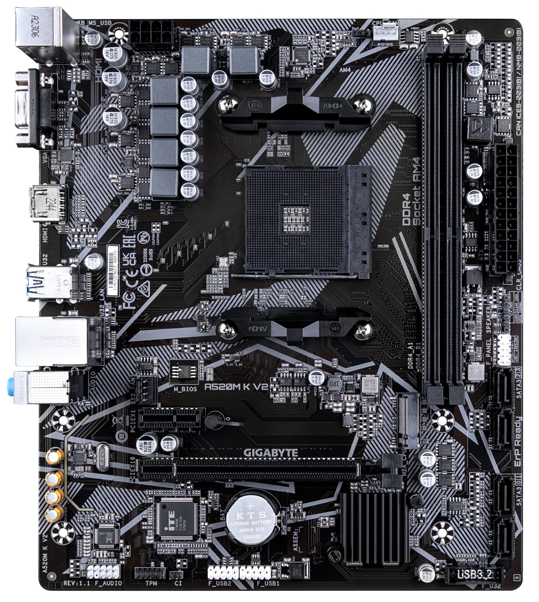 Gigabyte Mainboard »A520M K V2«