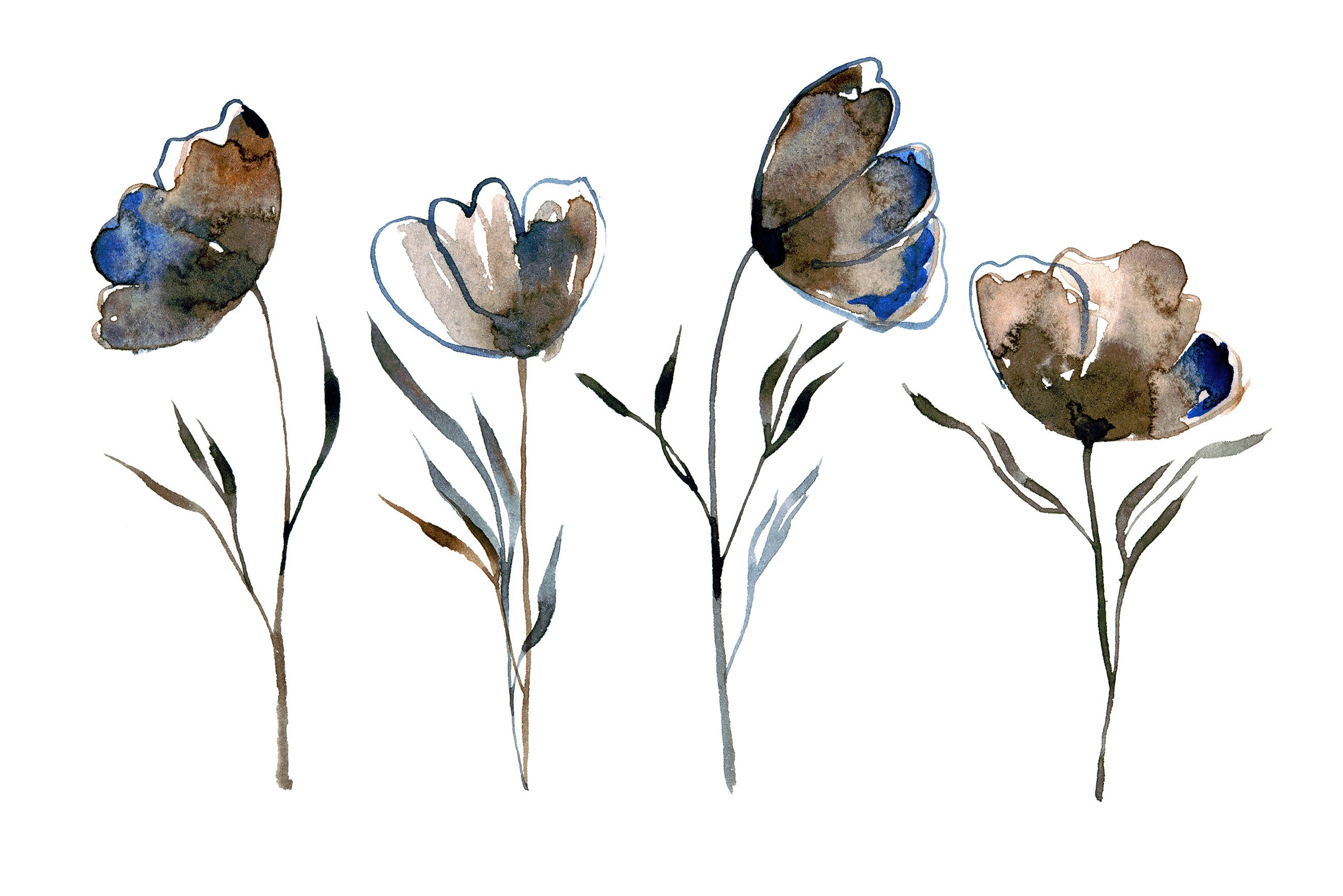 queence Leinwandbild »Blumen«, Kunst-Blumen-Blumenbilder, Premium-Leinwandstoff, Handarbeit aus Deutschland