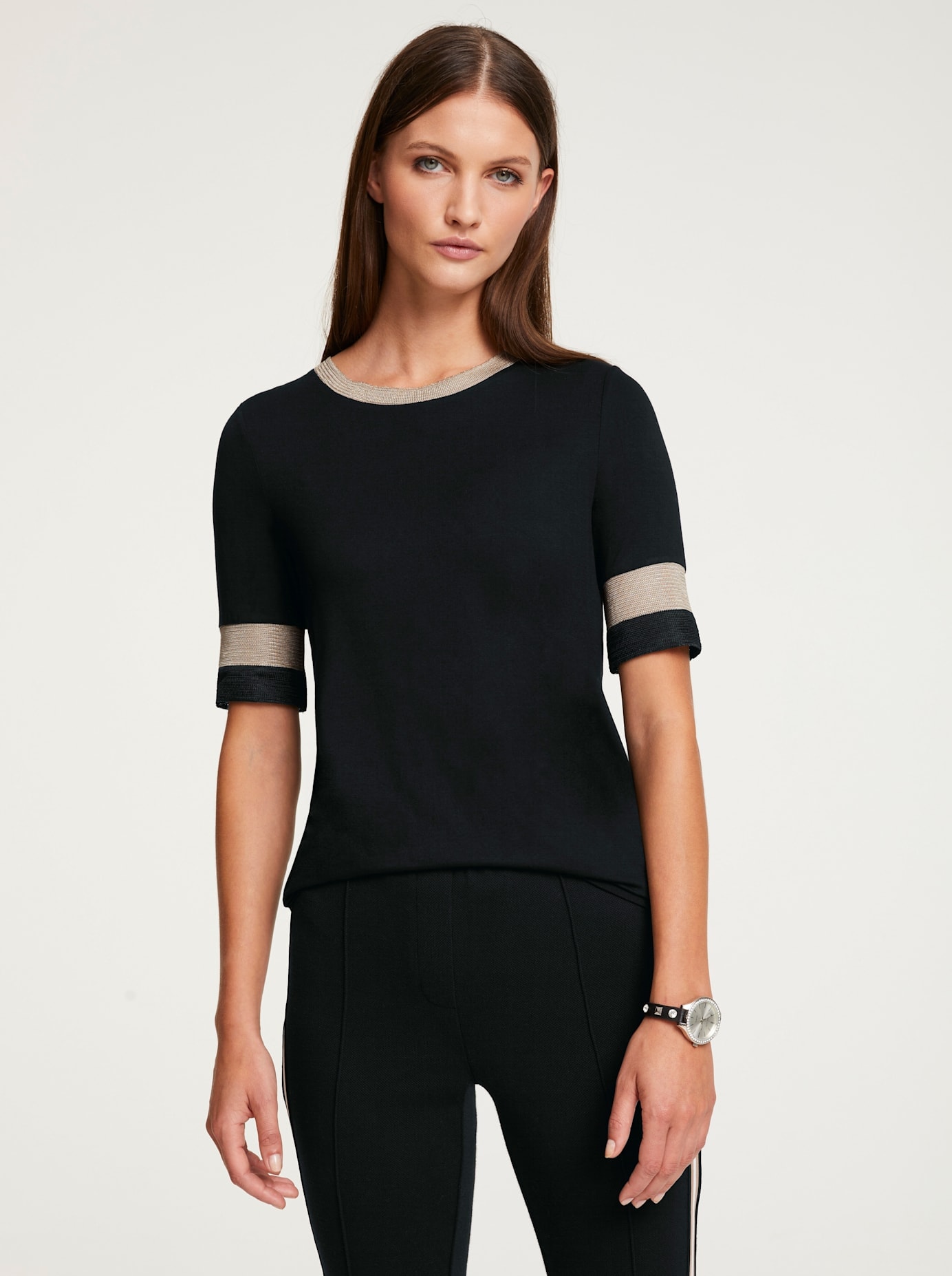 heine Rundhalsshirt »Rundhals-Shirt«, (1 tlg.)