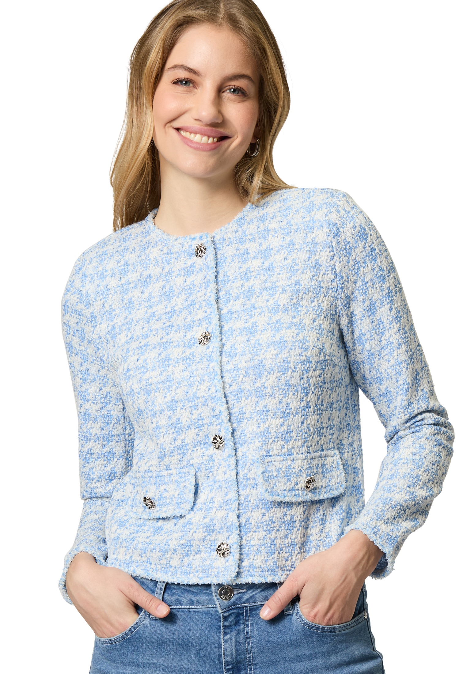 Zero Jackenblazer »Blazer mit Taschenklappen«
