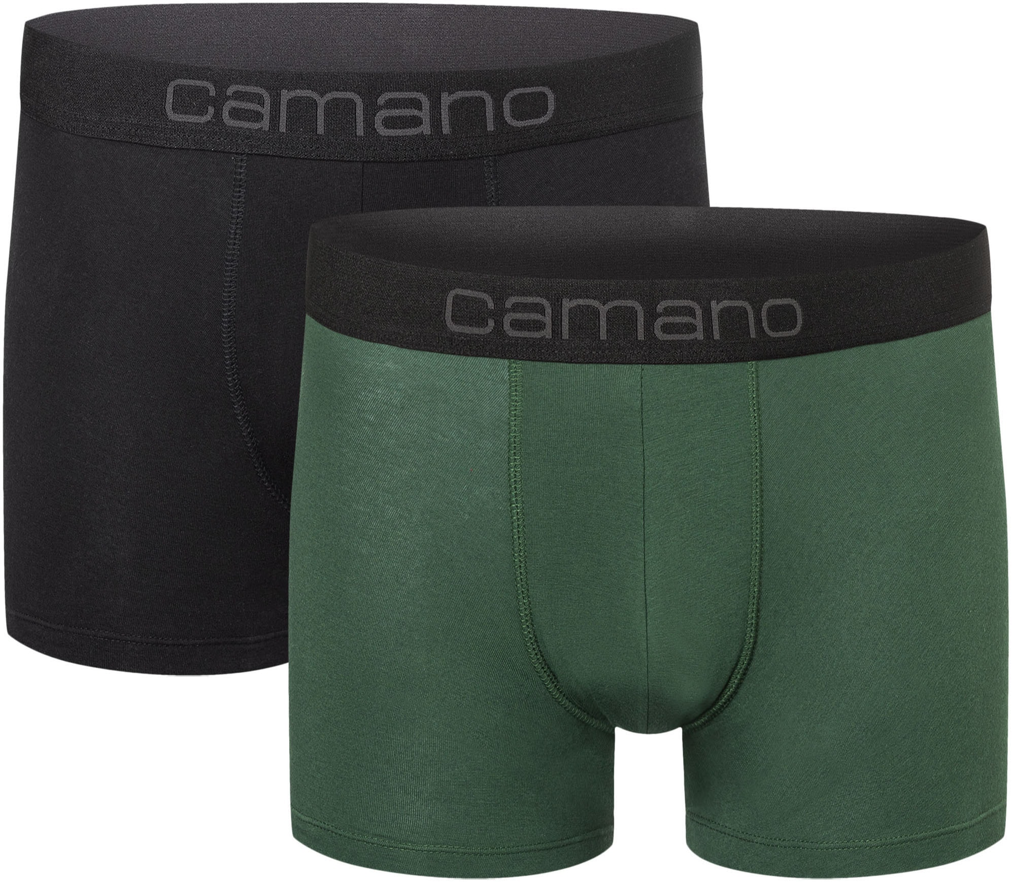 Camano Boxershorts »comfort«, (6er Pack), mit Stretch-Logobund