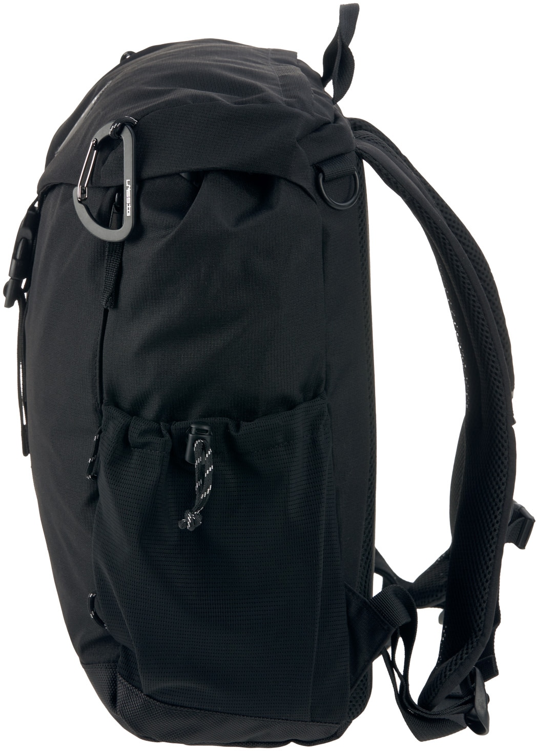 LÄSSIG Wickelrucksack »Green Label, Outdoor, Black«, Reflektoren, PETA-approved vegan; zum Teil aus recyceltem Material