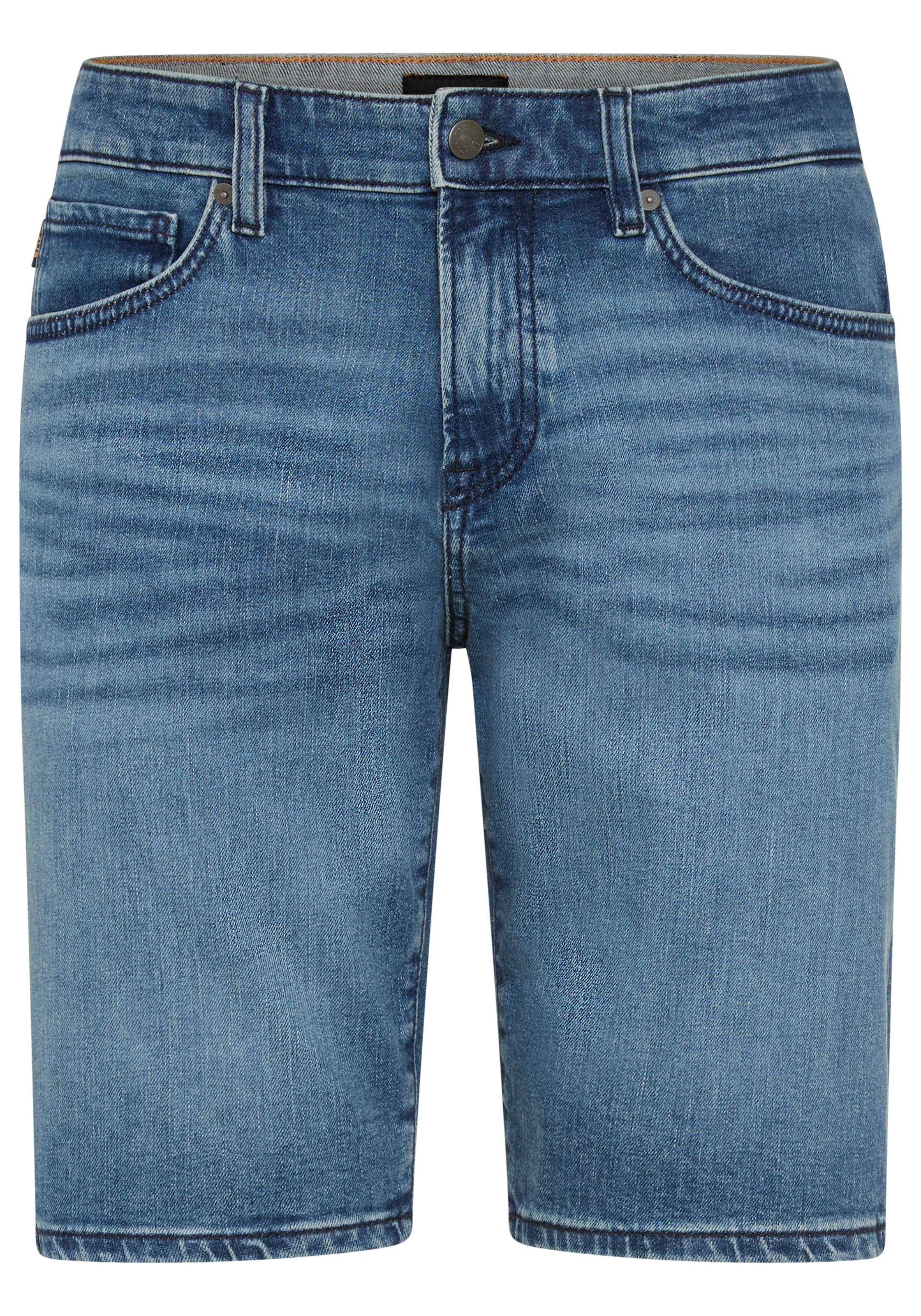 BOSS ORANGE Jeansshorts Regular Fit, Stretch-Denim, used washed