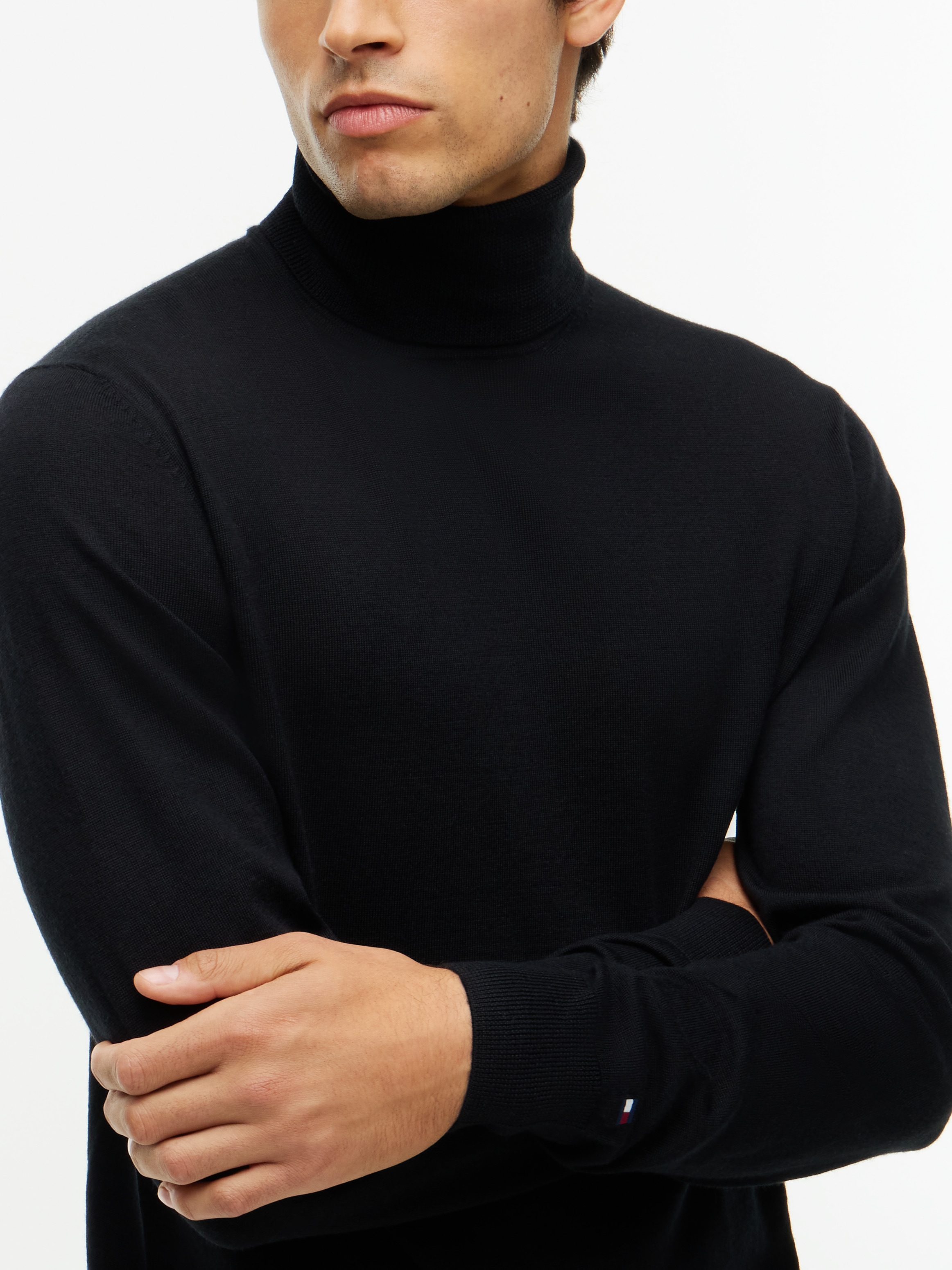 Tommy Hilfiger Rollkragenpullover »NY MERINO ROLL NECK« aus reiner Wolle