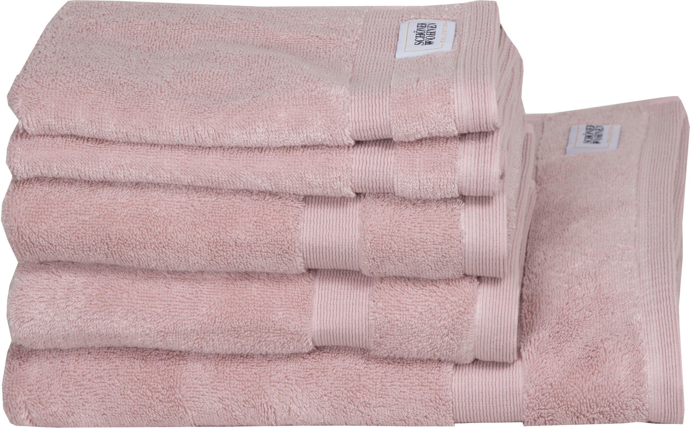 SCHÖNER WOHNEN-Kollektion Handtuch Set »Cuddly«, Set, 6 tlg.,  Frotteevelours, schnell trocknende Airtouch-Qualität online bei OTTO