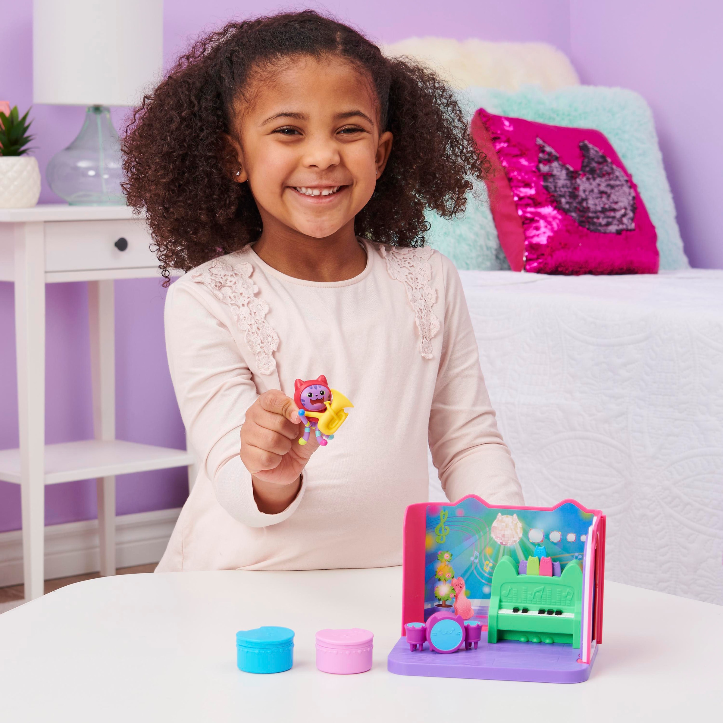 Spin Master Spielwelt »Gabby's Dollhouse – Deluxe Room – DJ Catnip's Musikzimmer«