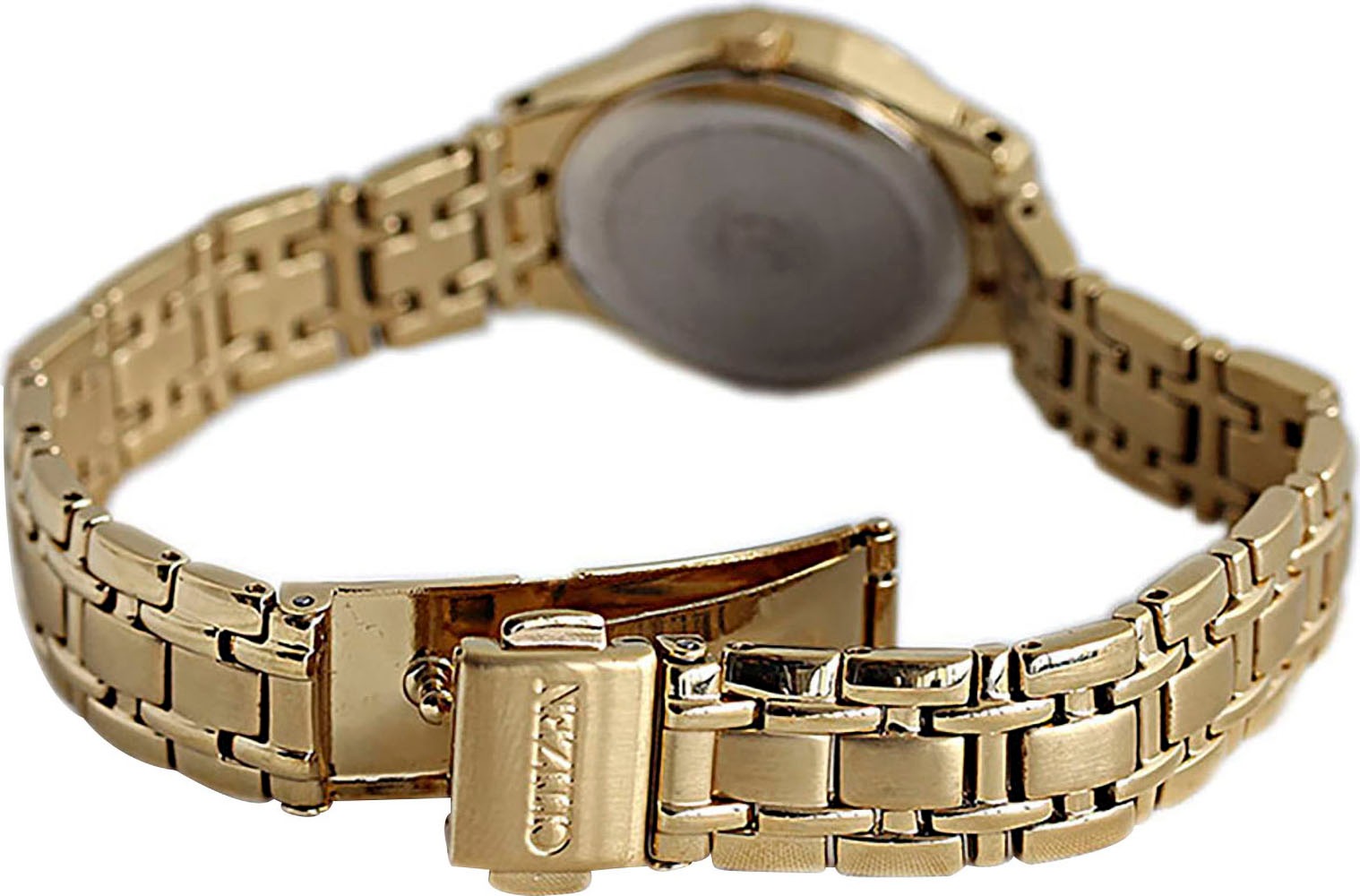 Citizen Solaruhr, Armbanduhr, Damenuhr, Edelstahlarmband, Datum