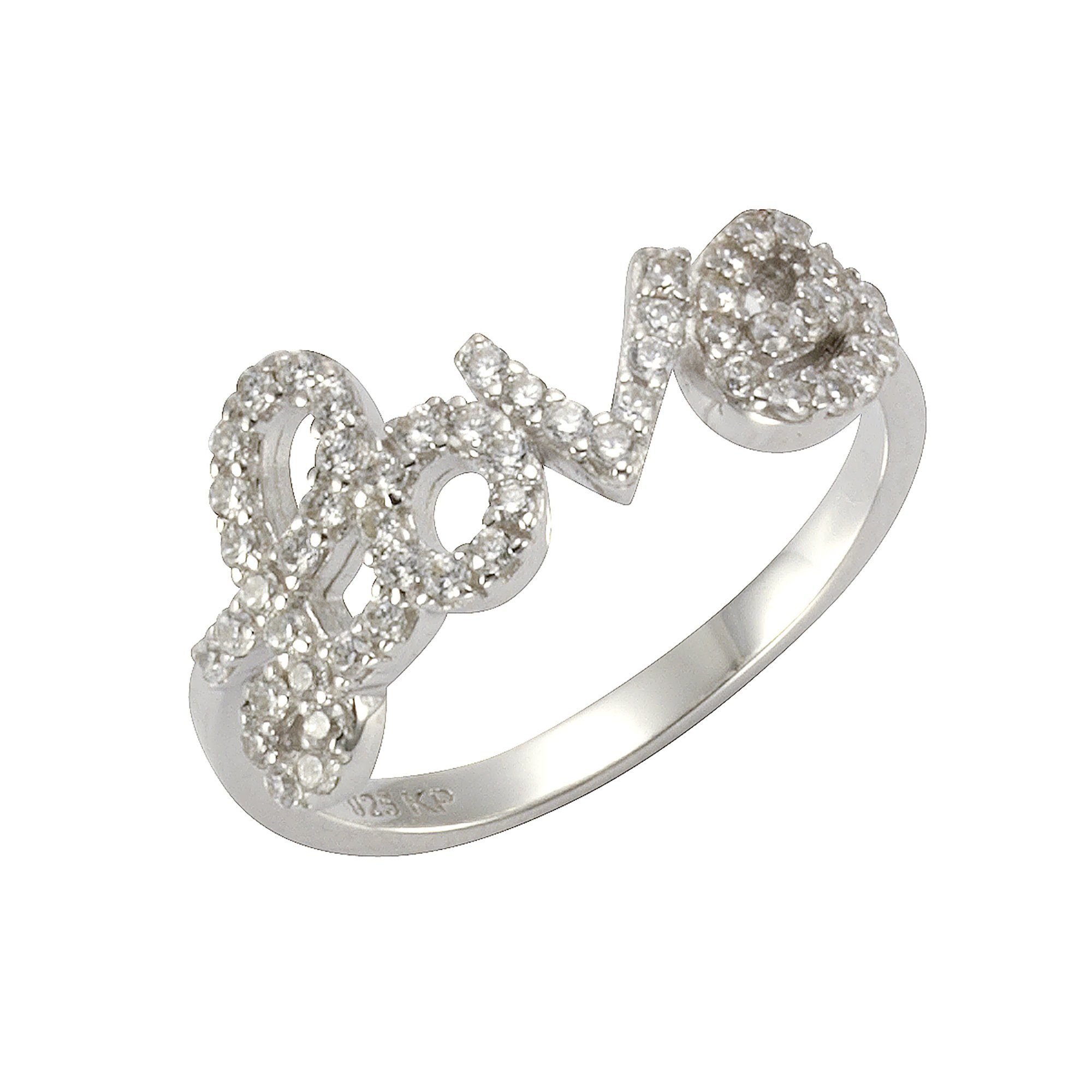 Zeeme Fingerring »925/- Sterling Silber rhodiniert«, Ring
