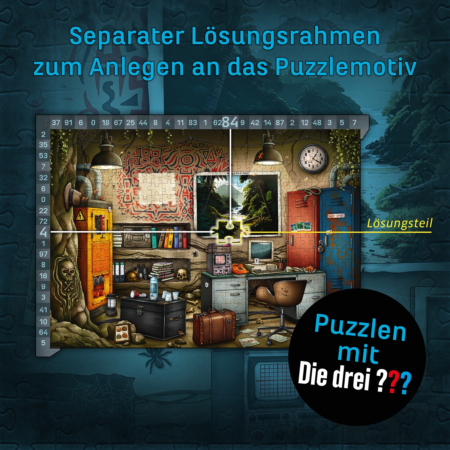 Kosmos Puzzle »EXIT® Das Puzzle Die drei ??? Toteninsel« Made in Germany