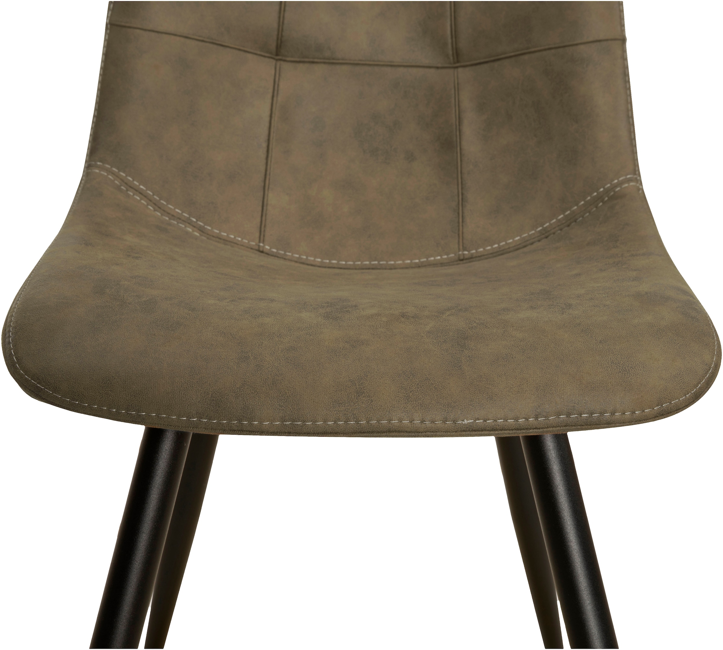 OMG Design Esszimmerstuhl »Peak«, (Set), 1 St., Stoff, moderne Sitzschale in Microfaser Lederoptik