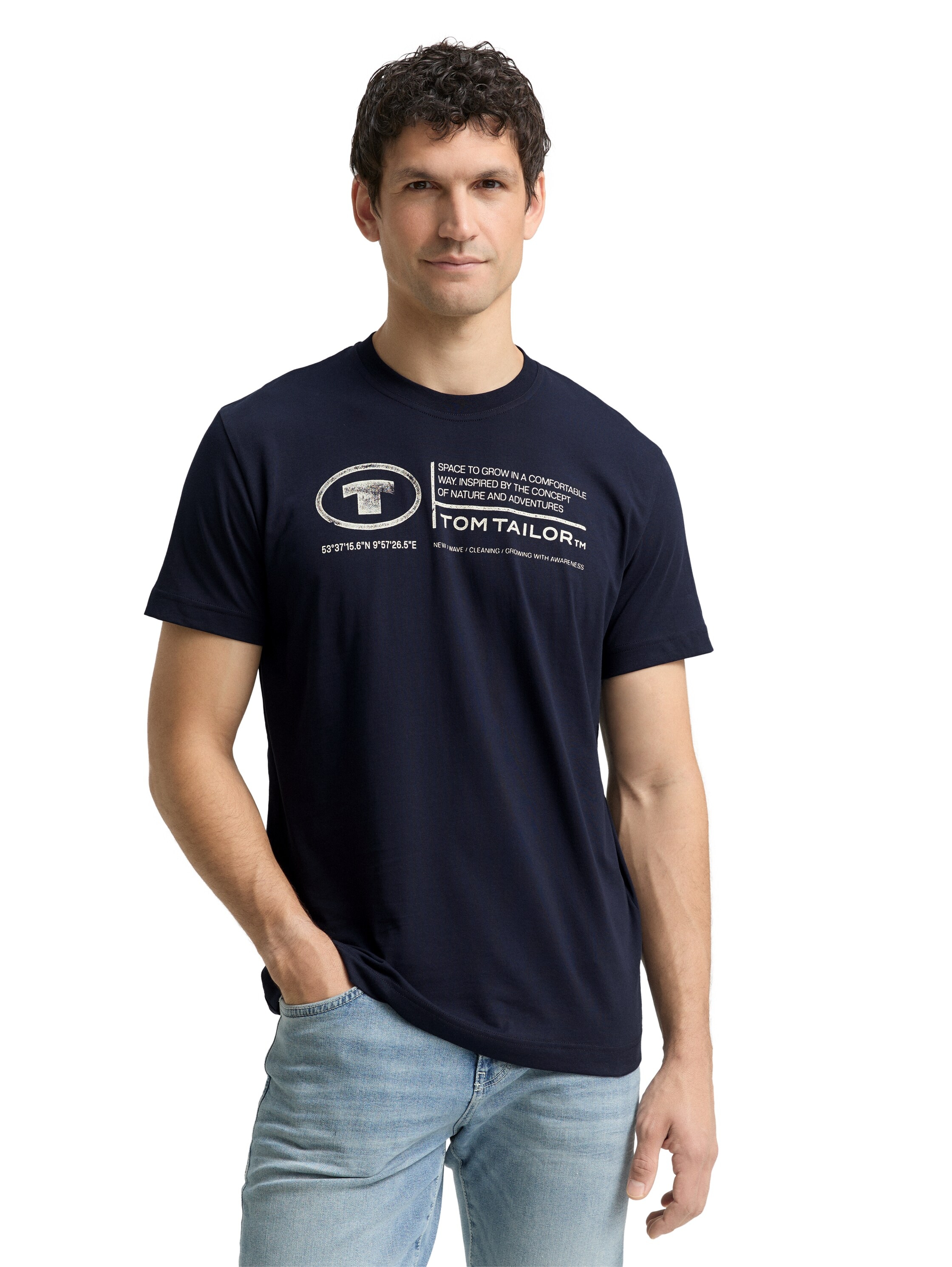 TOM TAILOR Print-Shirt »Tom Tailor Herren T-Shirt Frontprint«