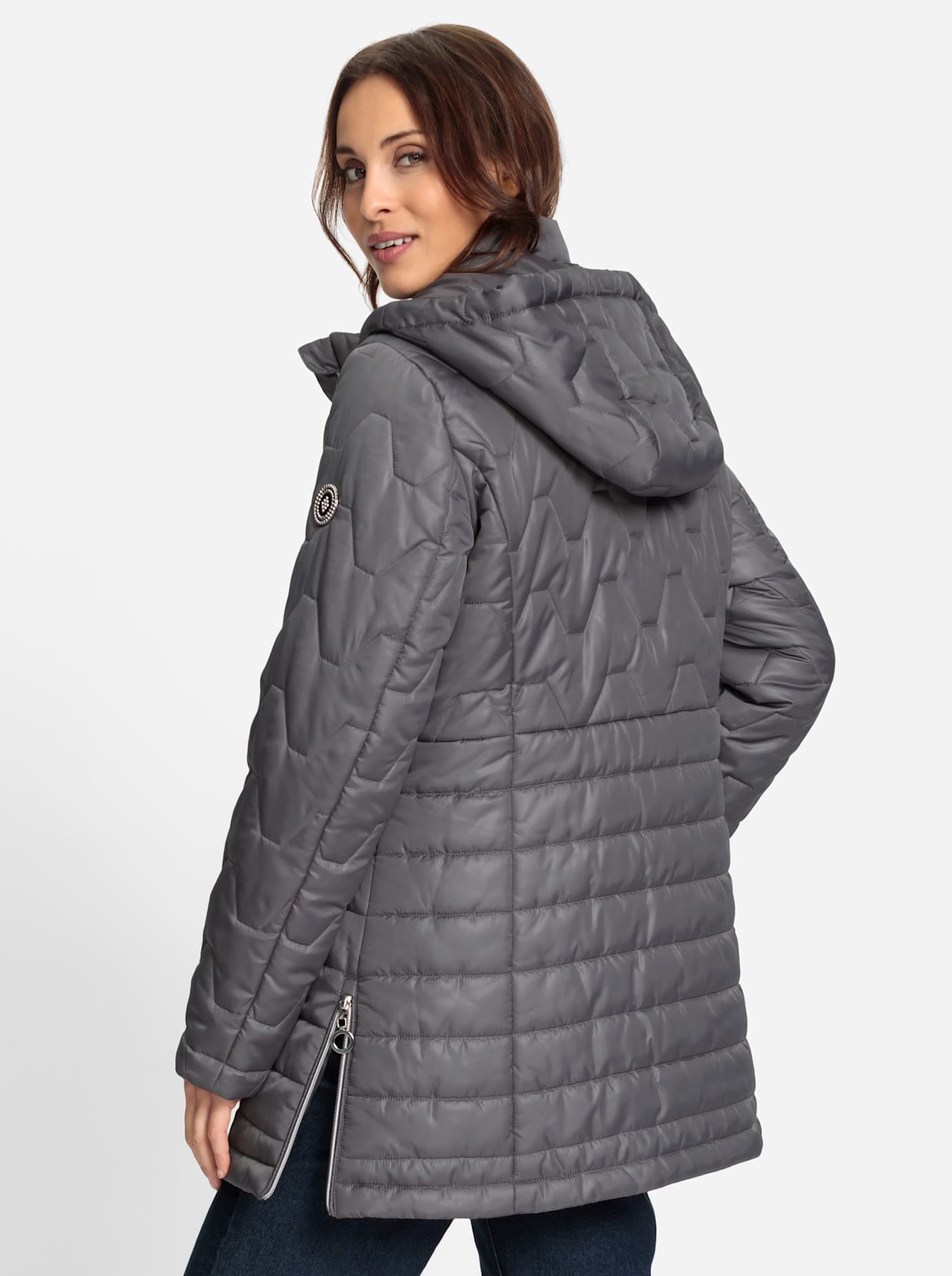Inspirationen Steppjacke, mit Kapuze