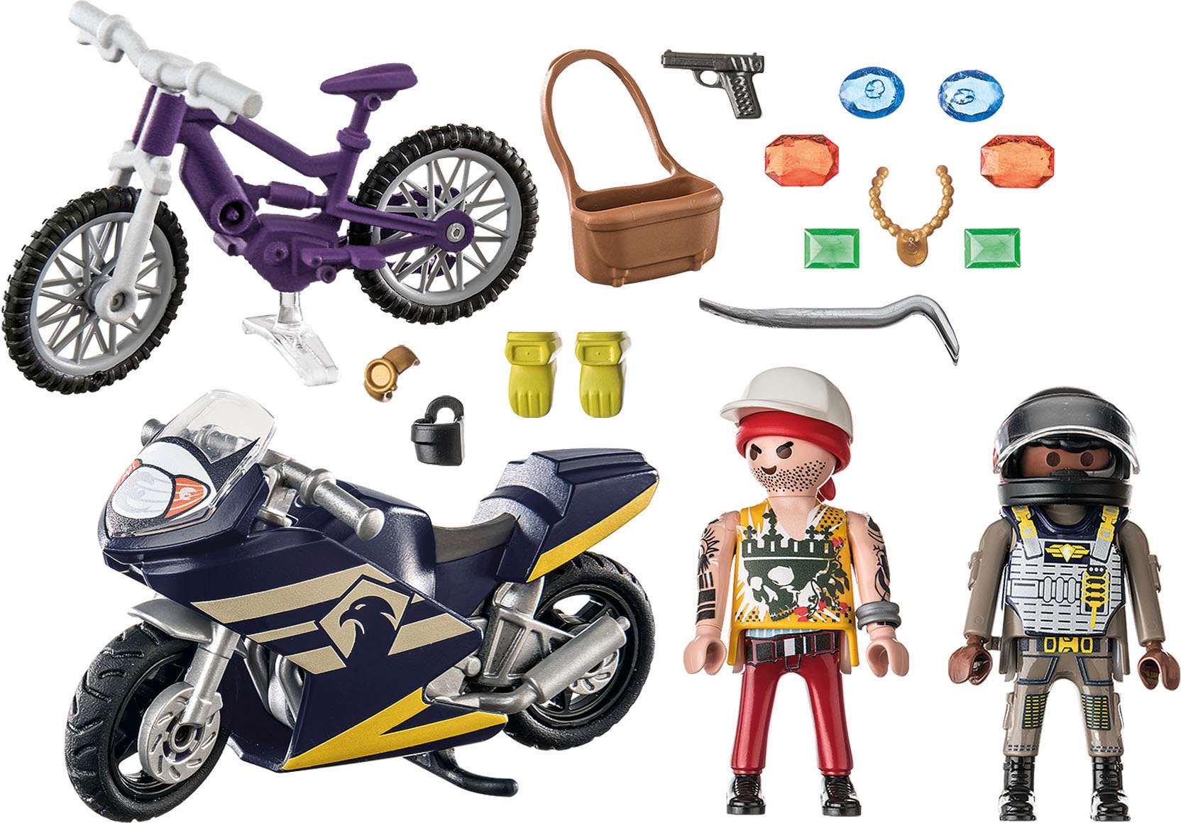 Playmobil® Konstruktions-Spielset »Starter Pack, SEK und Juwelendieb (71255), City Action«, (27 St.), Made in Europe