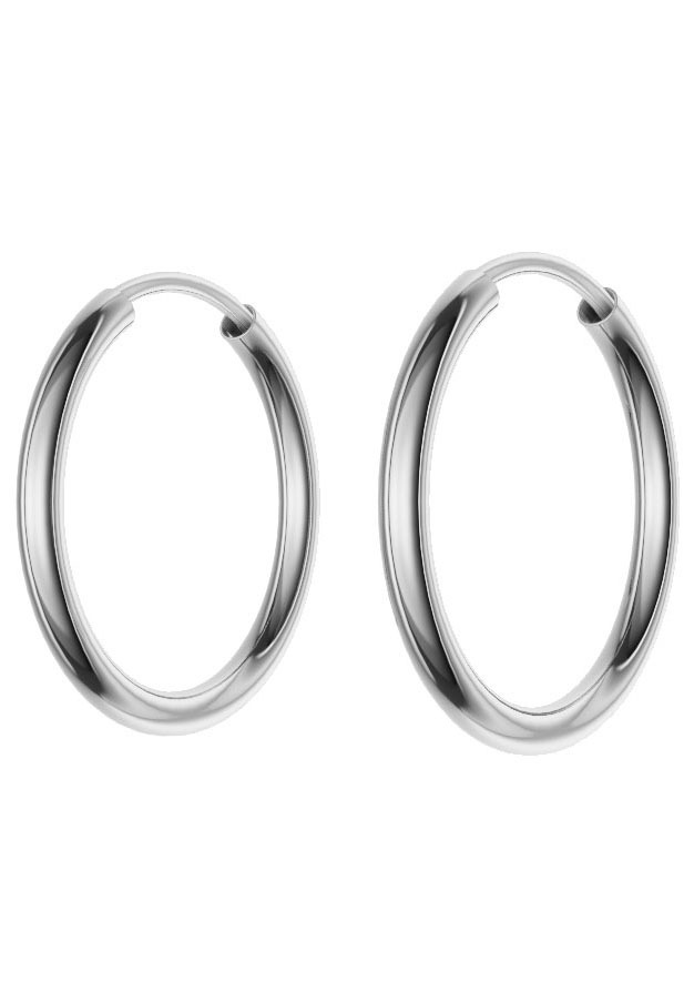 Firetti Paar Creolen »Schmuck Geschenk Silber 925 2,0 mm breit«, Made in Germany