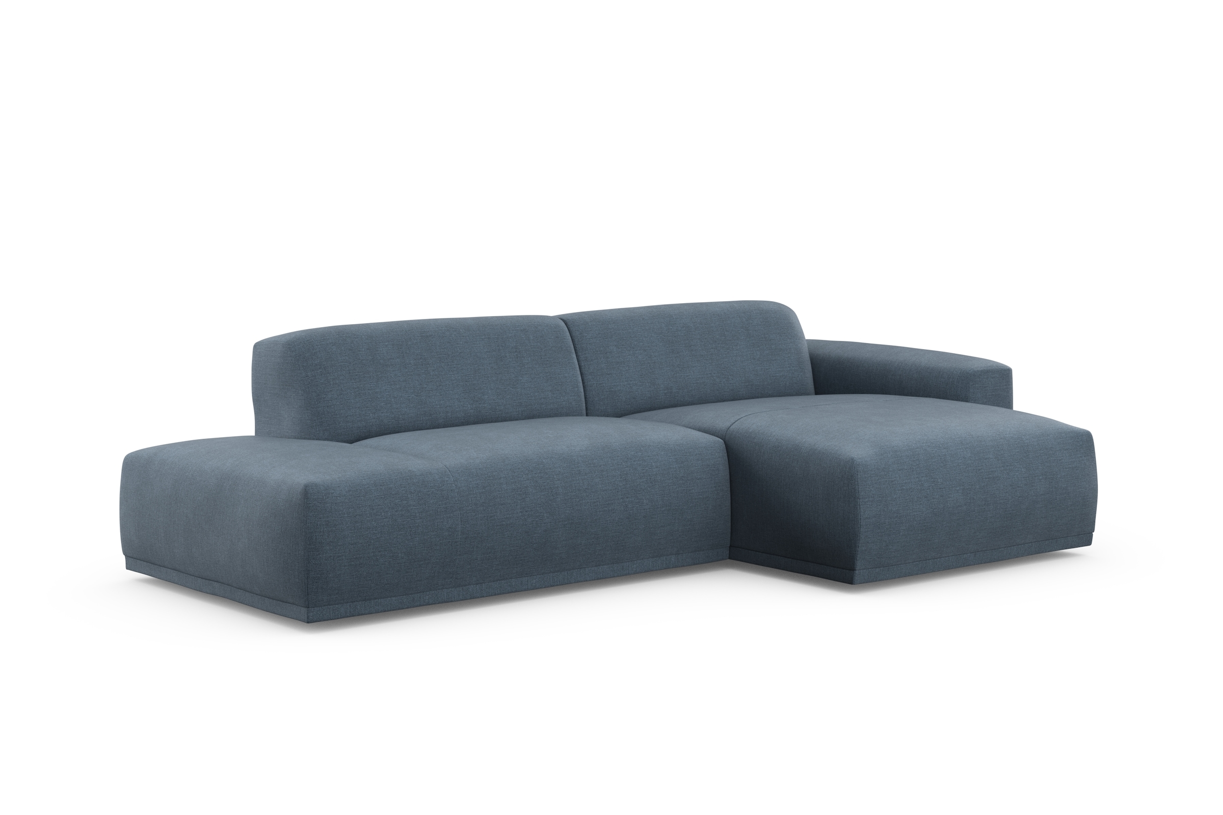 TRENDMANUFAKTUR Ecksofa Braga, aus 2 Teilen, moderner Cord-Stoff