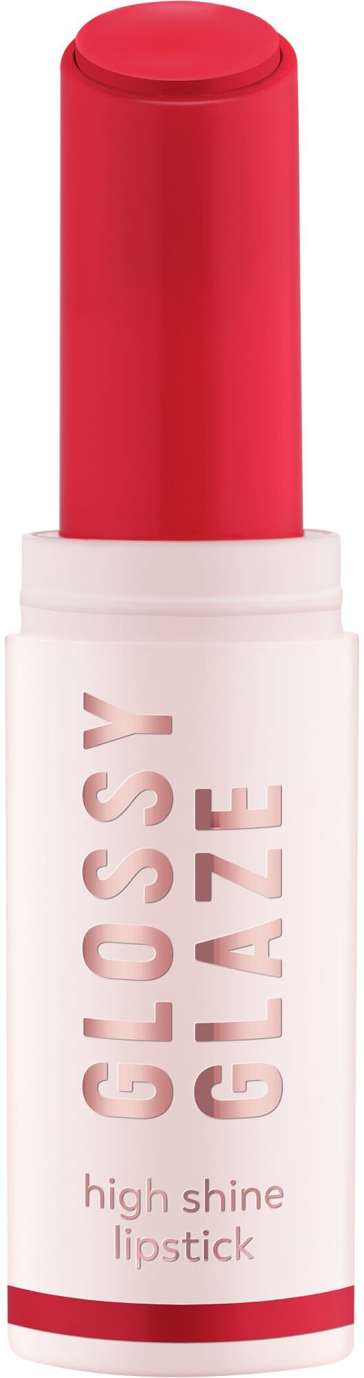 Essence Lippenstift »GLOSSY GLAZE high shine lipstick«, (Set, 3 tlg.), Hohe Farbintensität, hochglänzendes Finish, buttrig-weiche Textur.