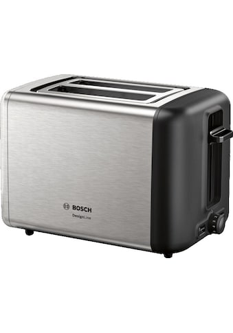 Toaster »TAT3P420DE DesignLine Edelstahl«, 2 kurze Schlitze, 820 W