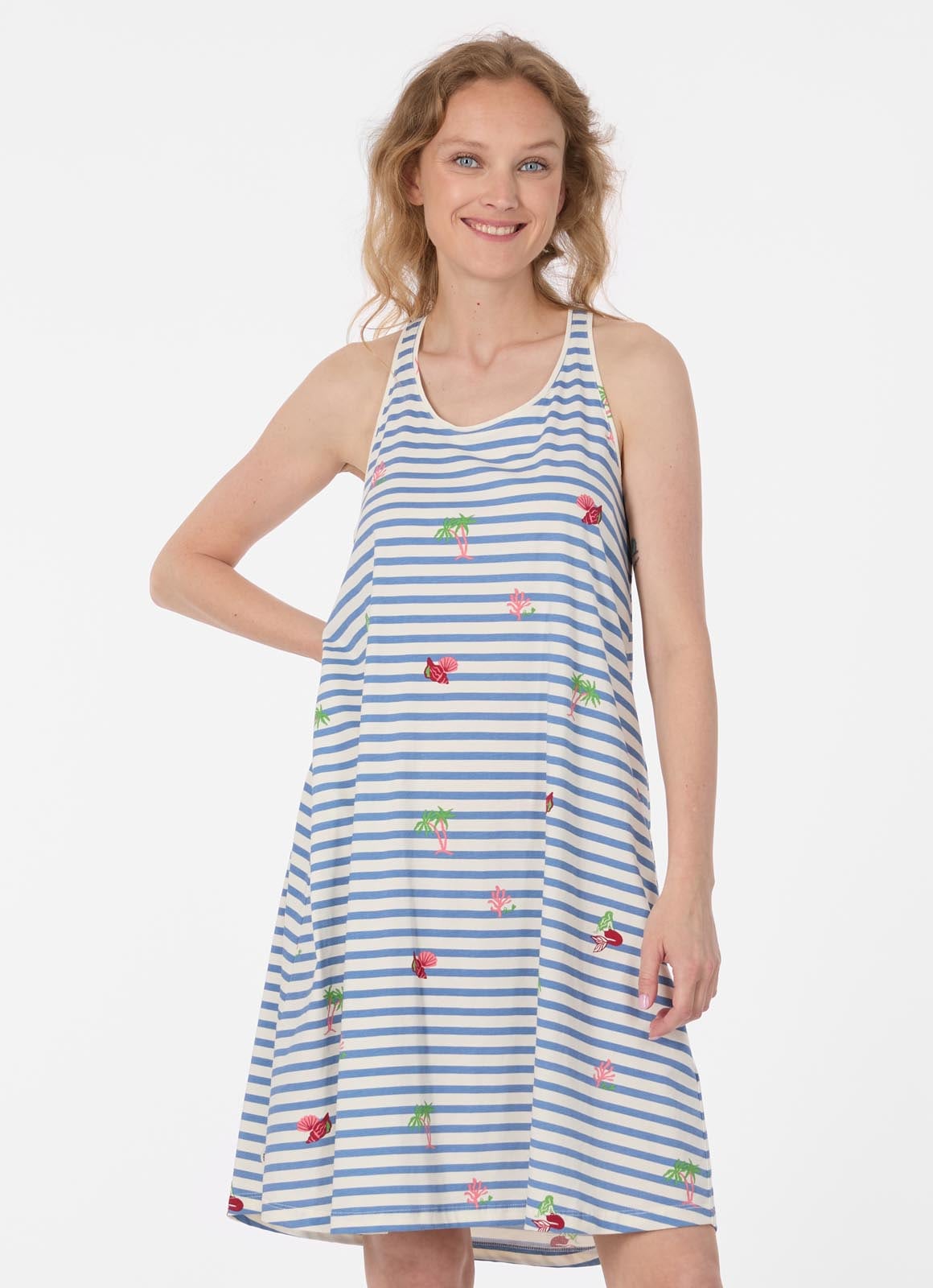 Ragwear Trägerkleid »NAIRAY STRIPES« Baumwolle mit Streifen und Allover-Print