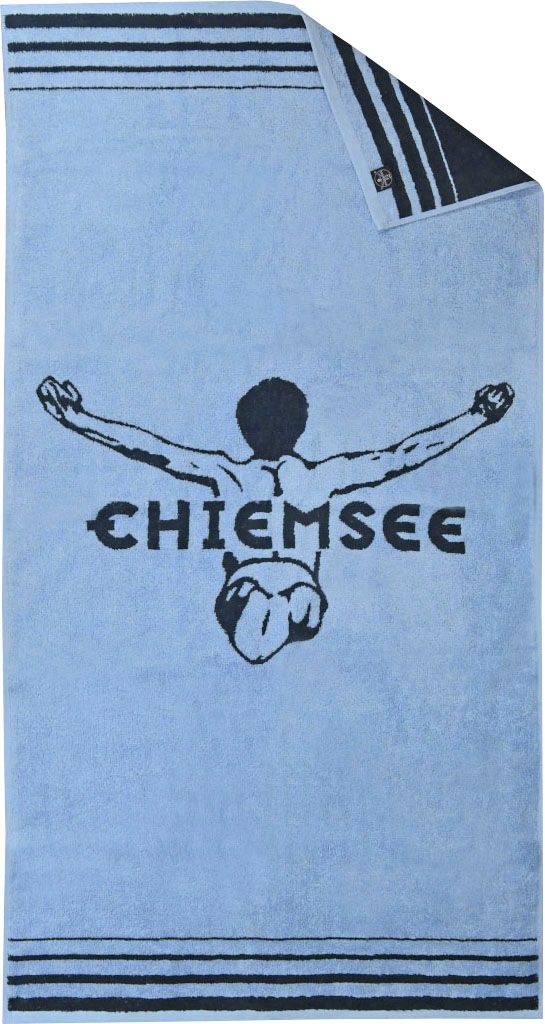 Chiemsee Duschtücher »Miami«, (2 St., 2er Set Badetücher 70 x 140 cm), Chiemsee Logo