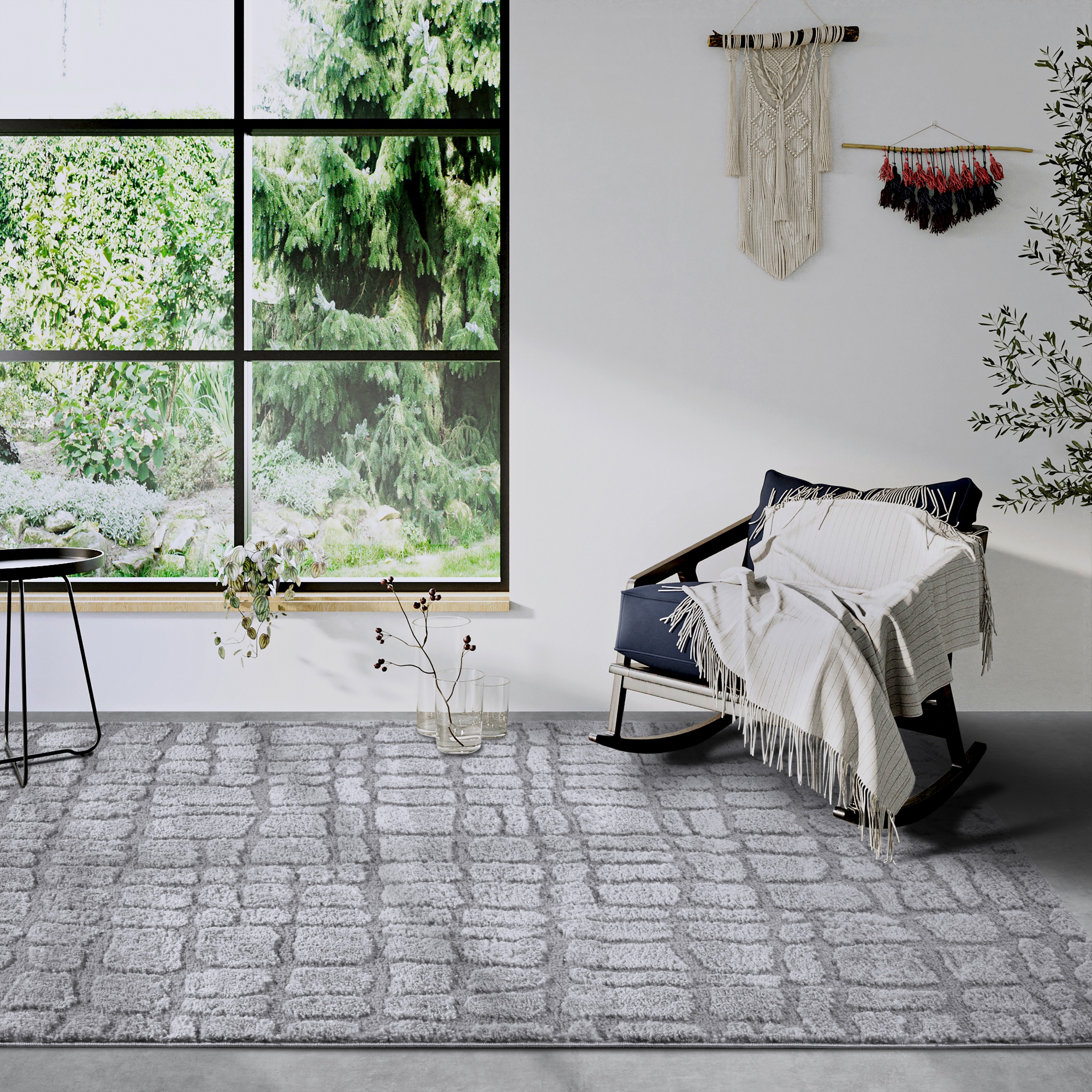ELLE DECORATION Designteppich »Artistique«, rechteckig, 18 mm Höhe, Hochflor, Shaggy, Läufer, weich, Langflor, modern, Hoch Tief Effekt