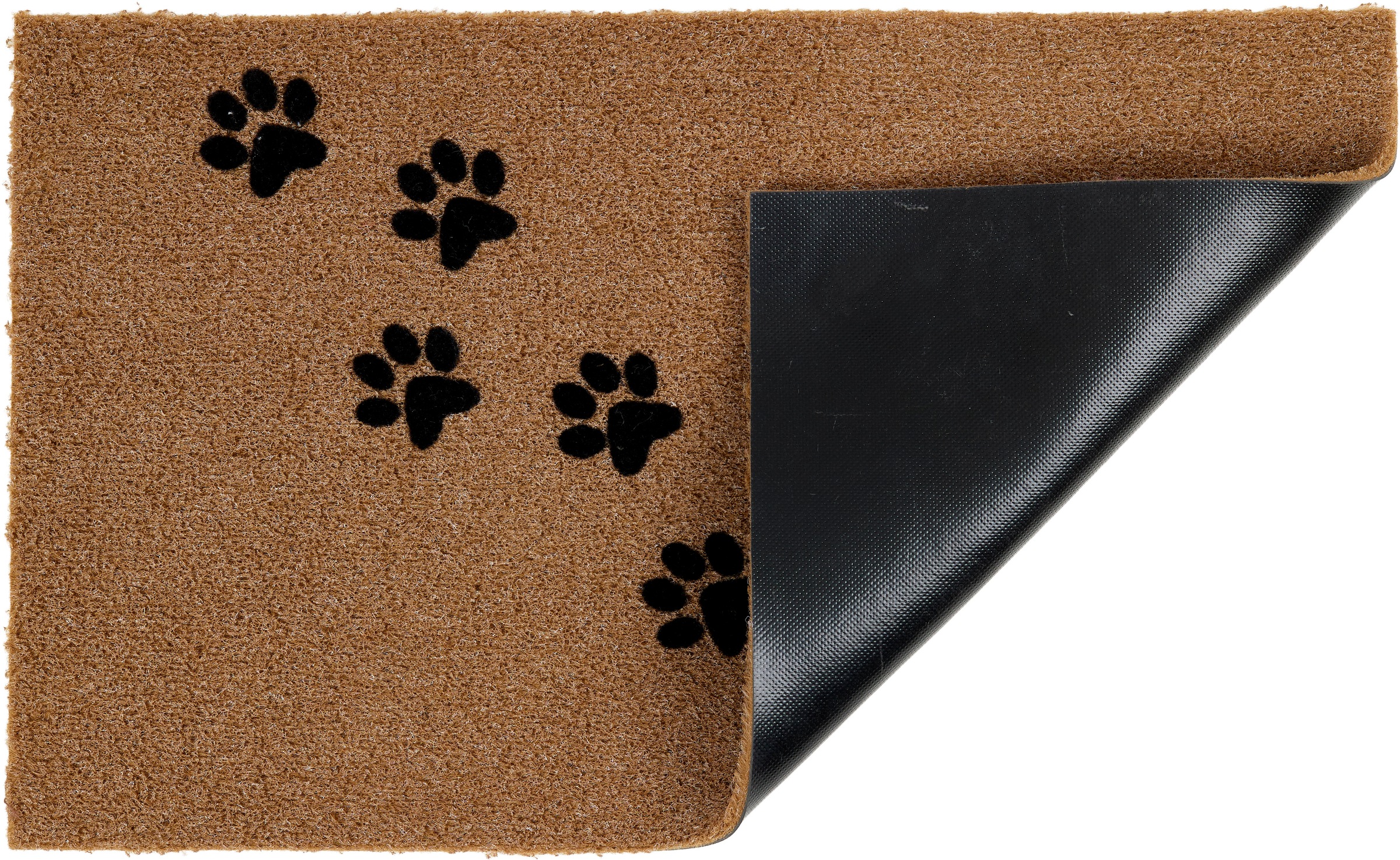 ASTRA Fußmatte »Power Flock 2« rechteckig 10 mm Höhe Flock Fussmatte, Türmatte mit Hundepfoten, wetterfest