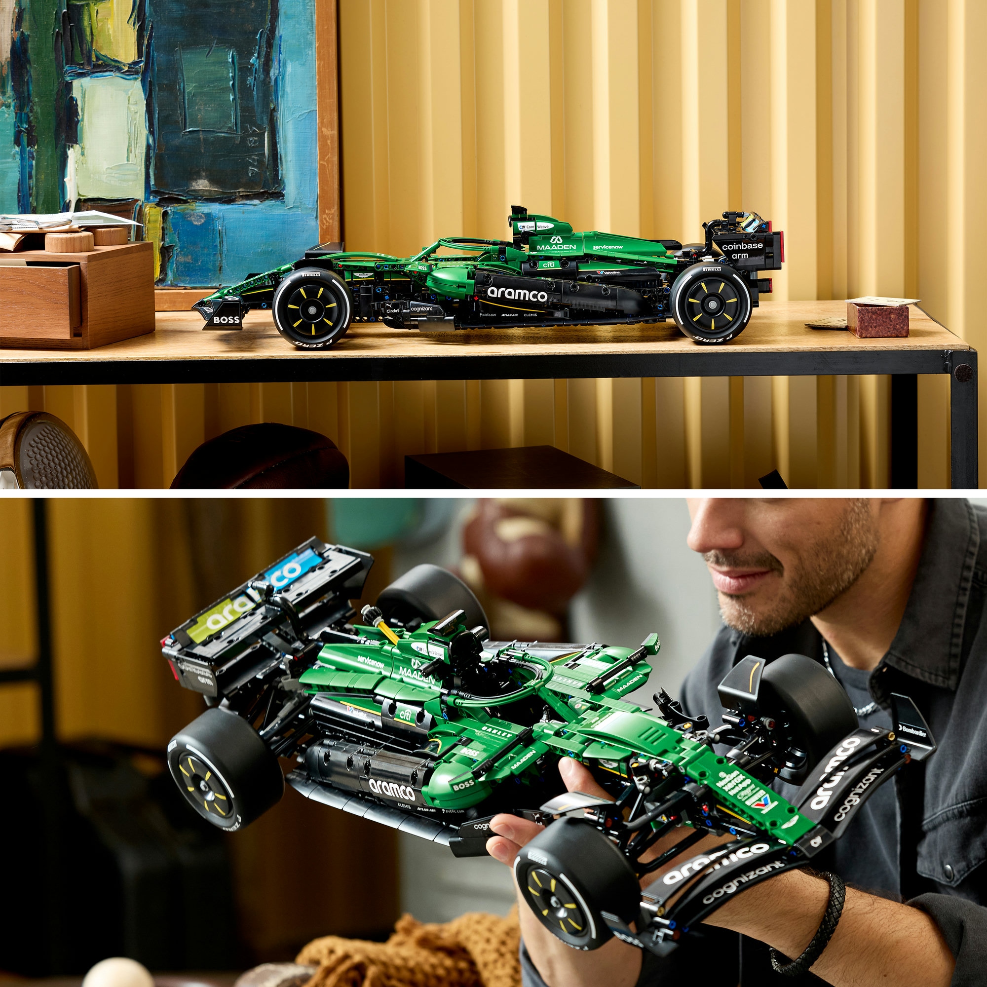 LEGO® Konstruktionsspielsteine »Aston Martin Aramco AMR25 F1 Auto (42240), LEGO Technic« Made in Europe