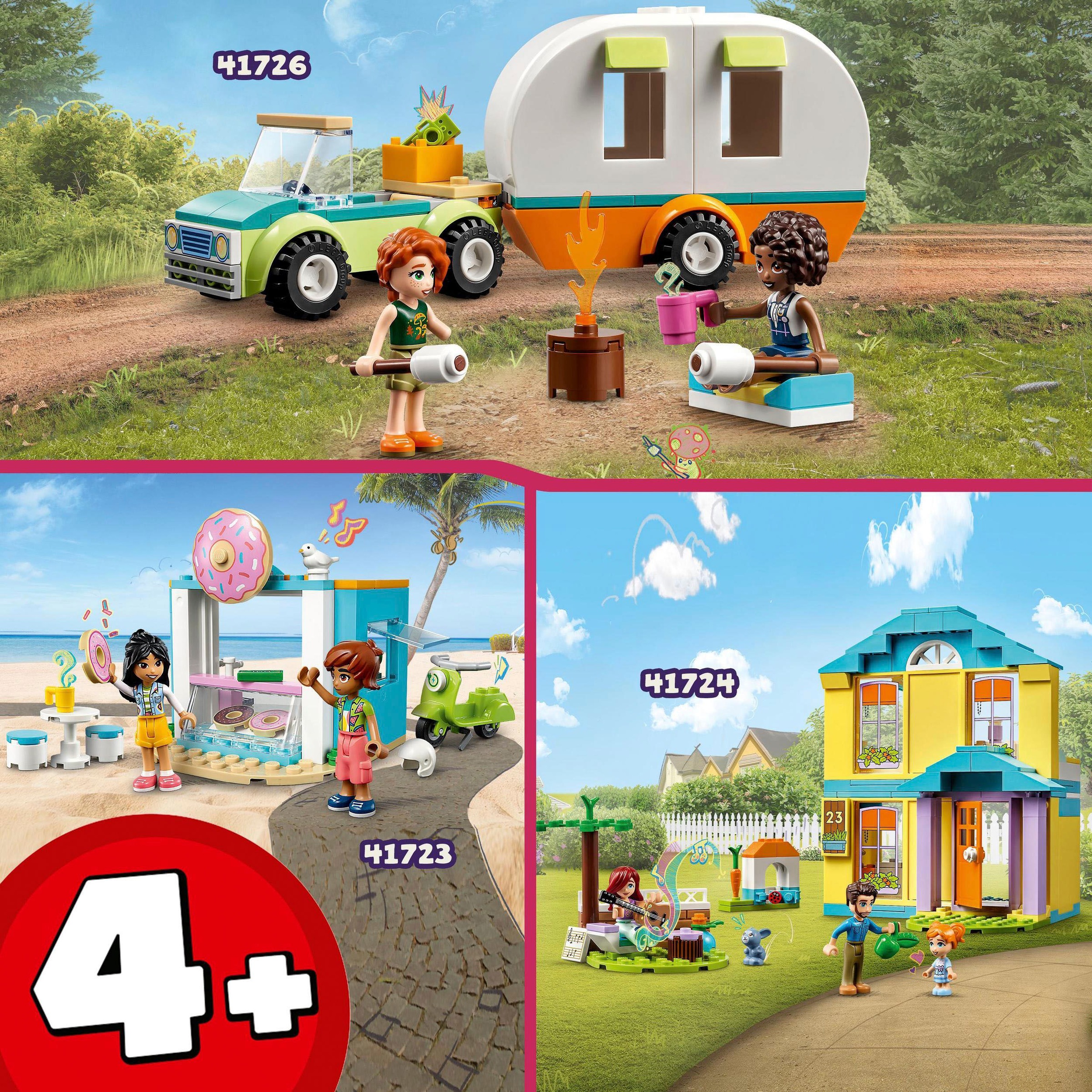LEGO® Konstruktionsspielsteine »Campingausflug (41726), LEGO® Friends«, (87 St.), Made in Europe