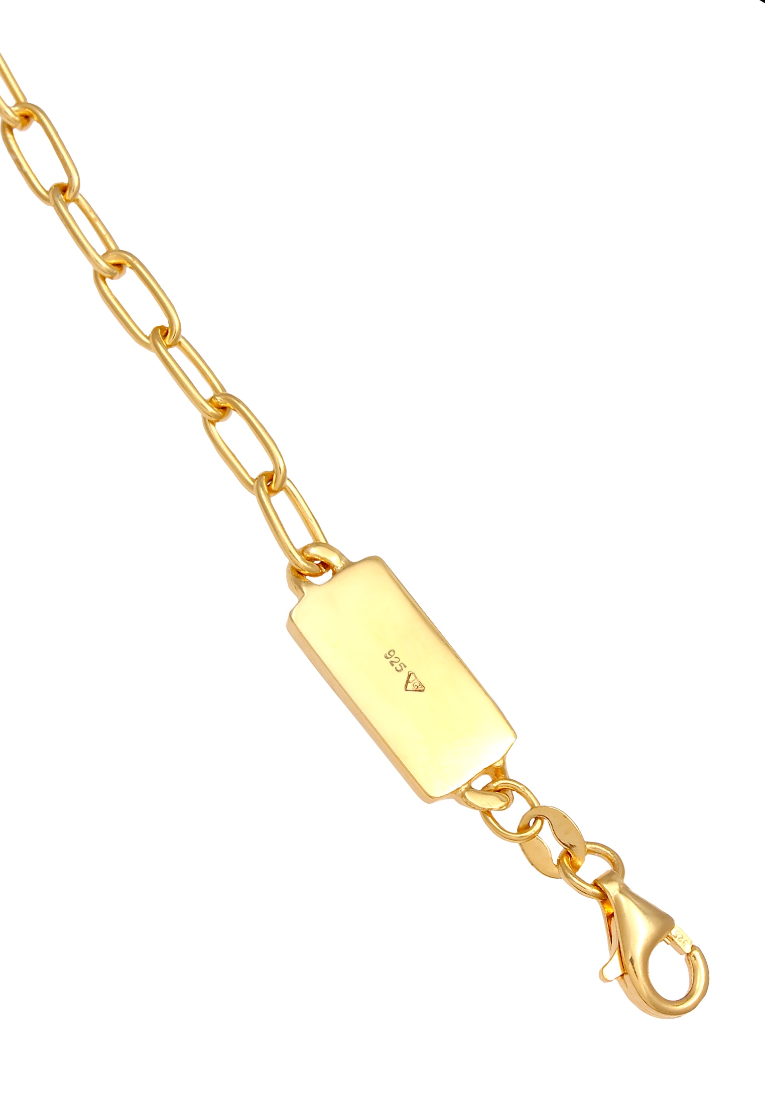 Kuzzoi Silberkette »Halskette Herren Gliederkette Oval Basic Fein 925 Silber«