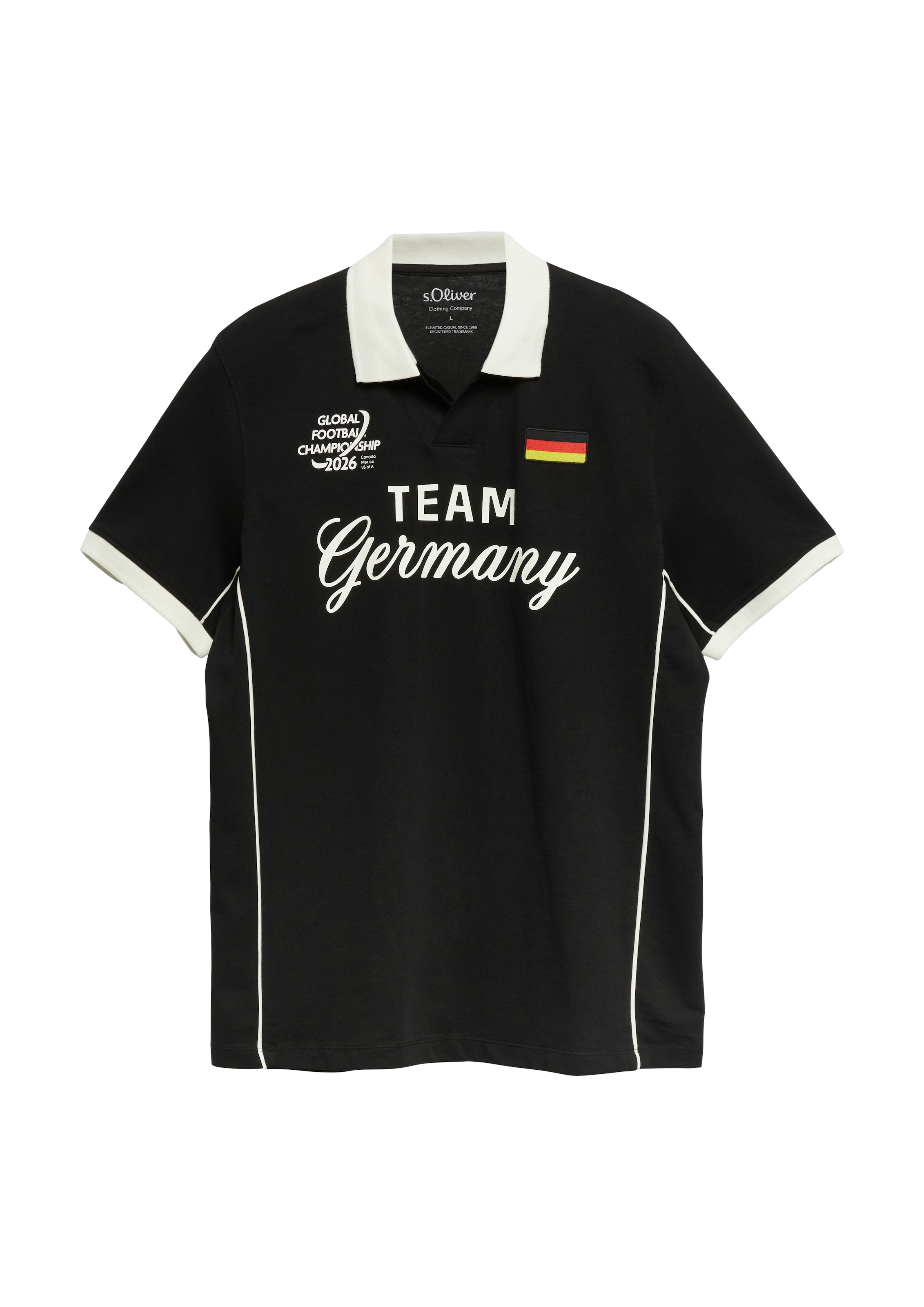 s.Oliver Poloshirt Sommershirt - WM 2026 - mit GERMANY-Print