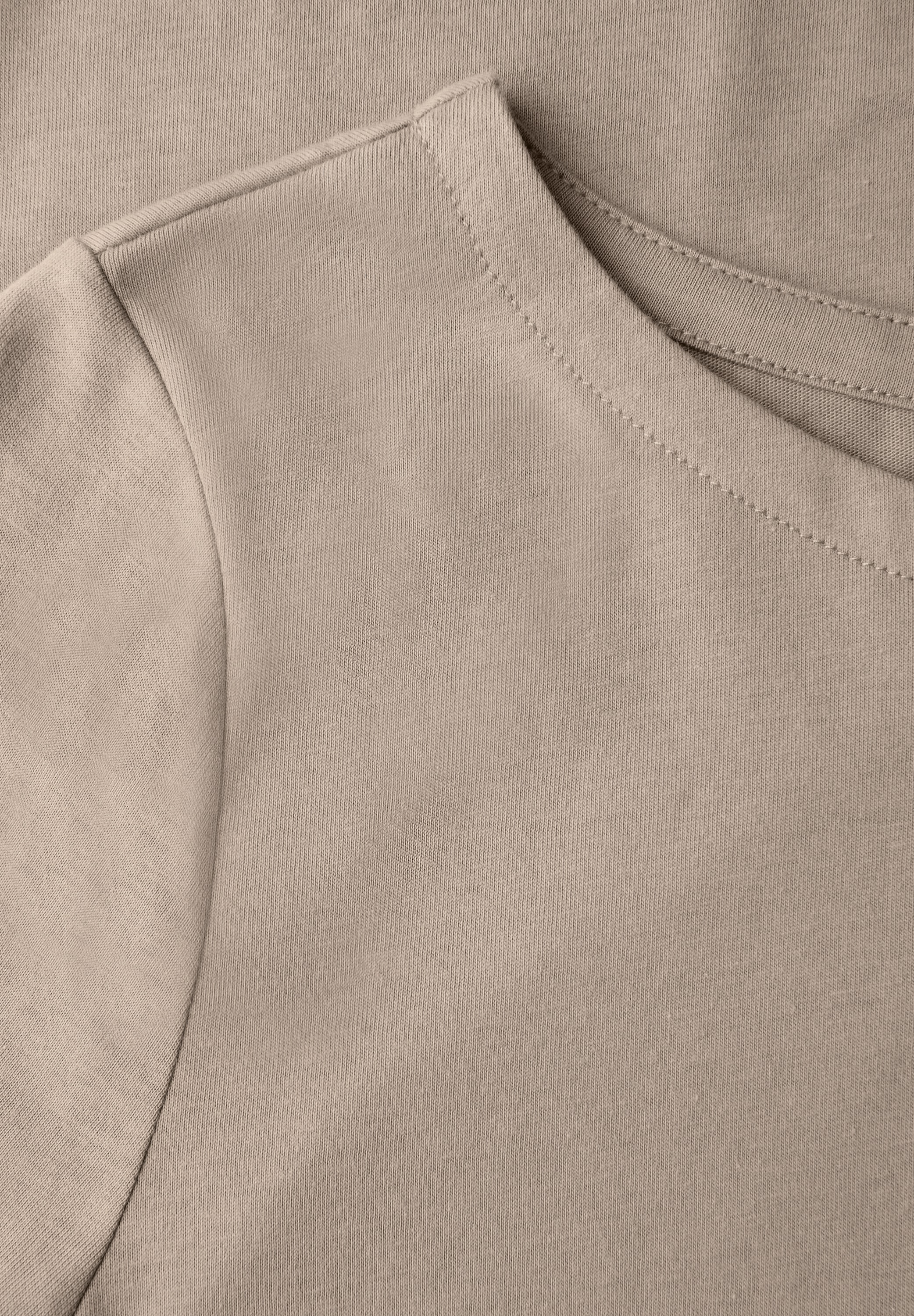 STREET ONE T-Shirt, U-Boot Ausschnitt, Basic