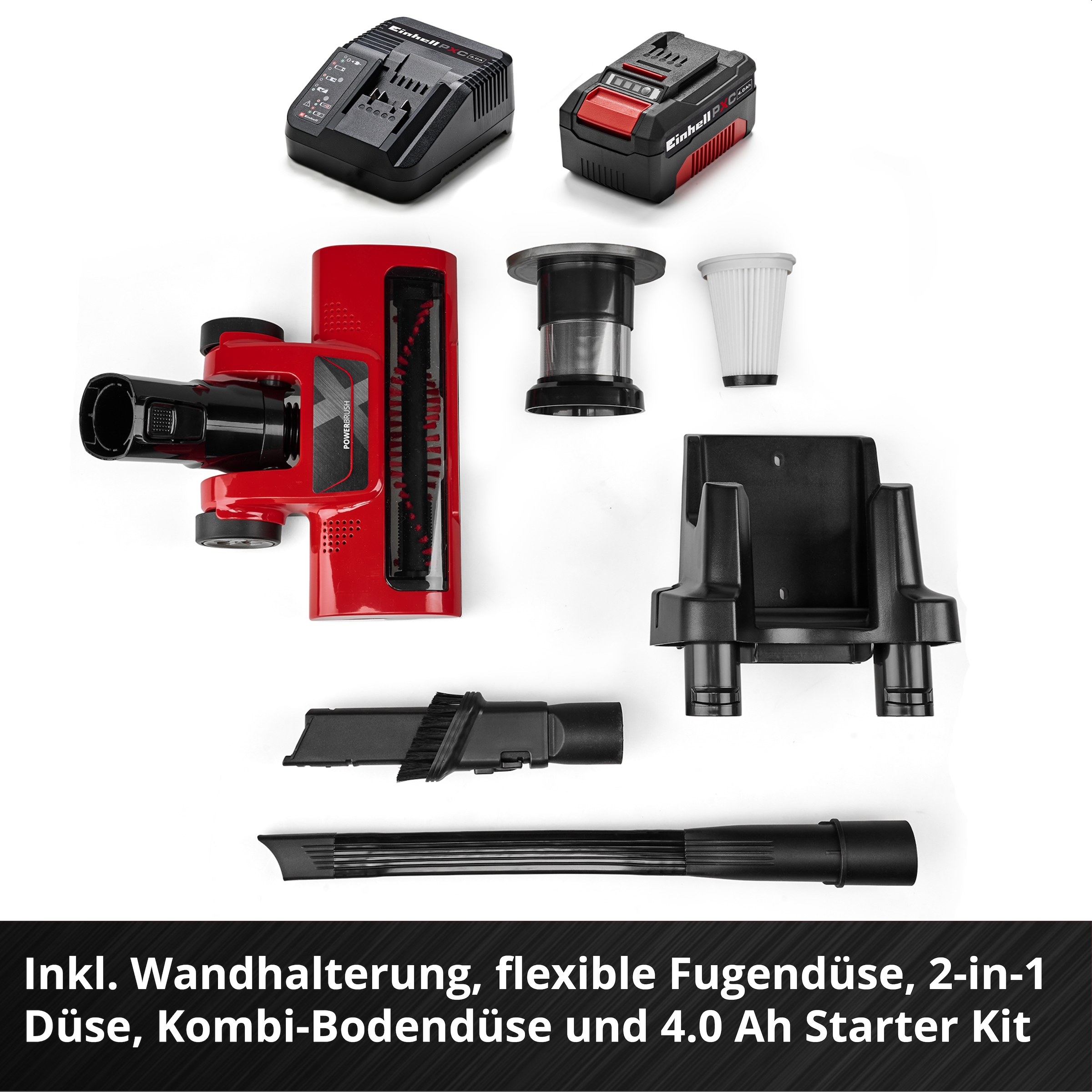 Einhell Akku-Stielstaubsauger »TE-SV 18 Li-FLX (1x 4,0 Ah)« inkl. Akku und Ladegerät
