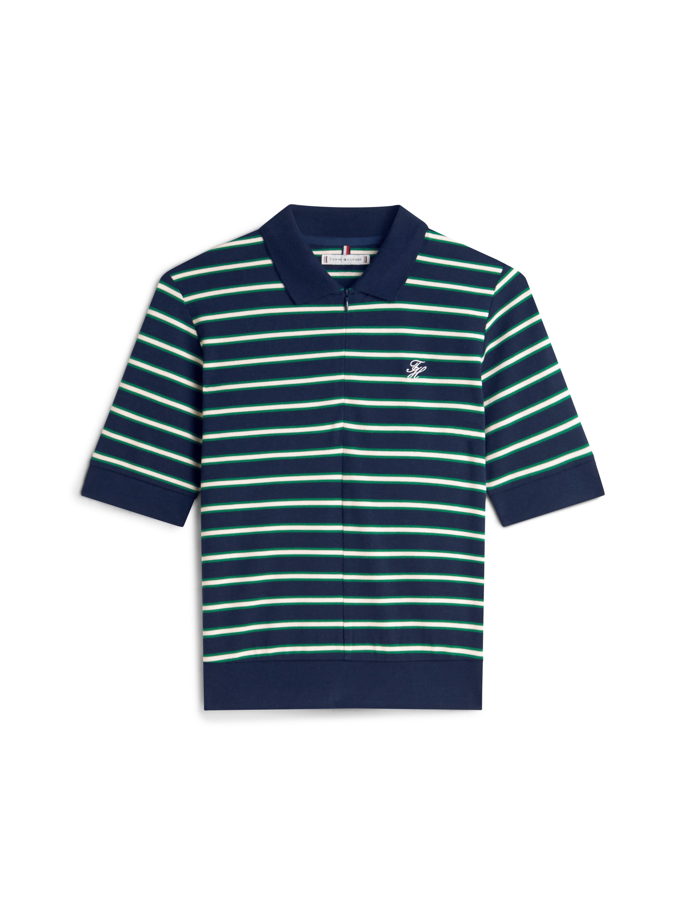 Tommy Hilfiger Poloshirt »TH SCRIPT LYOCELL ZIP SS POLO«