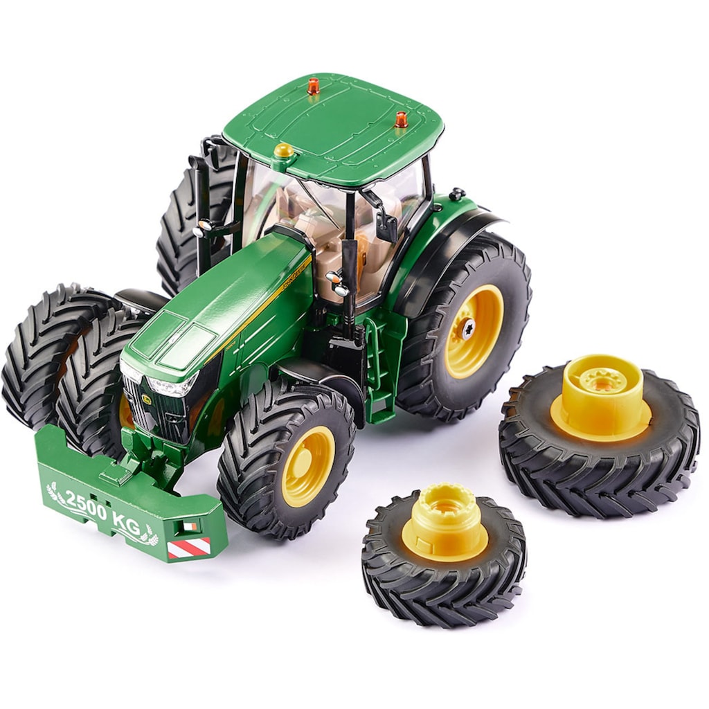 Siku RC-Traktor »SIKU Control, John Deere 7290R mit Doppelreifen (6736)«, inkl. Bluetooth App-Steuerung & Fernsteuermodul; 1:32; mit Licht