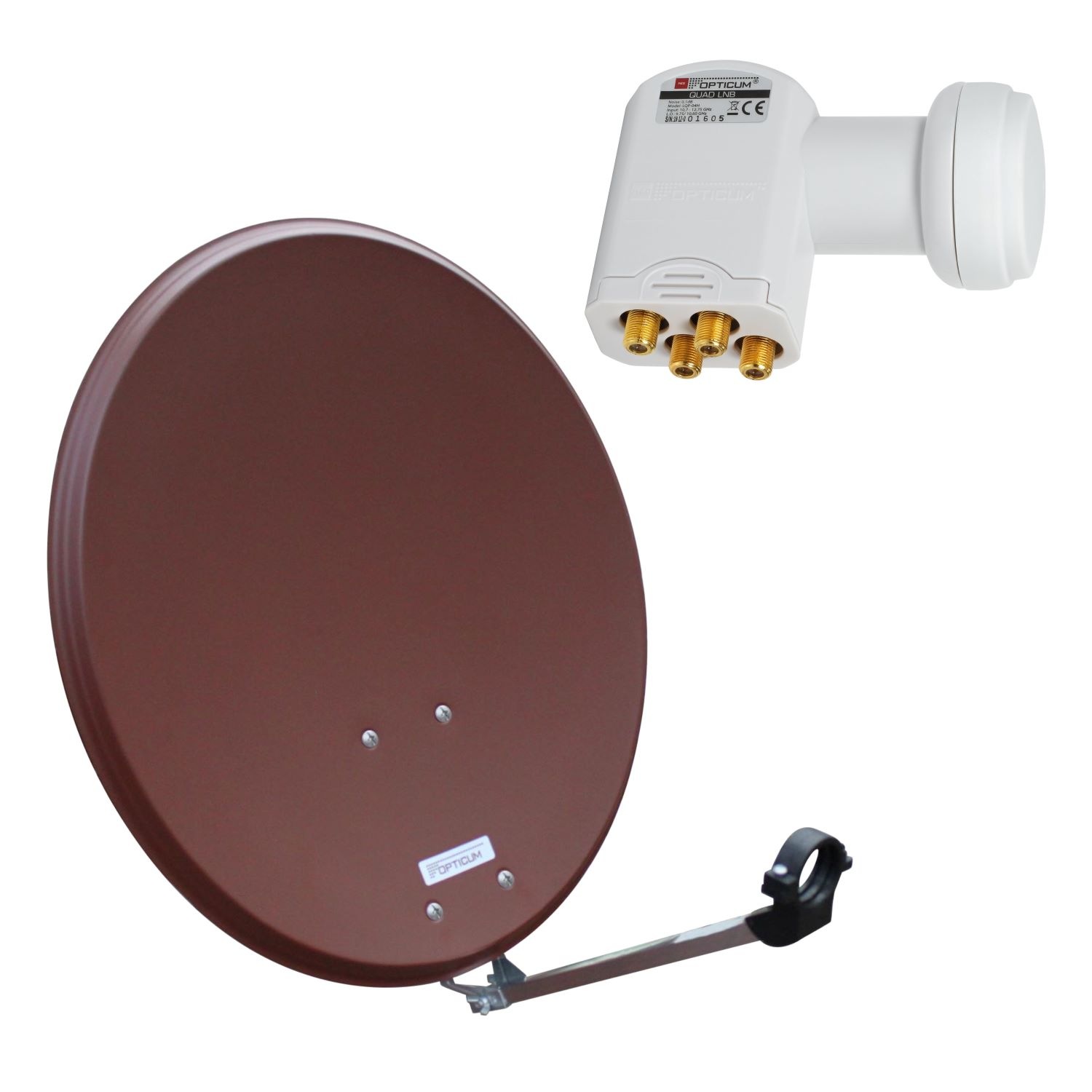 Opticum Red Sat-Spiegel »QA60 Alu mit Quad-LNB Sat Anlage«, ( )