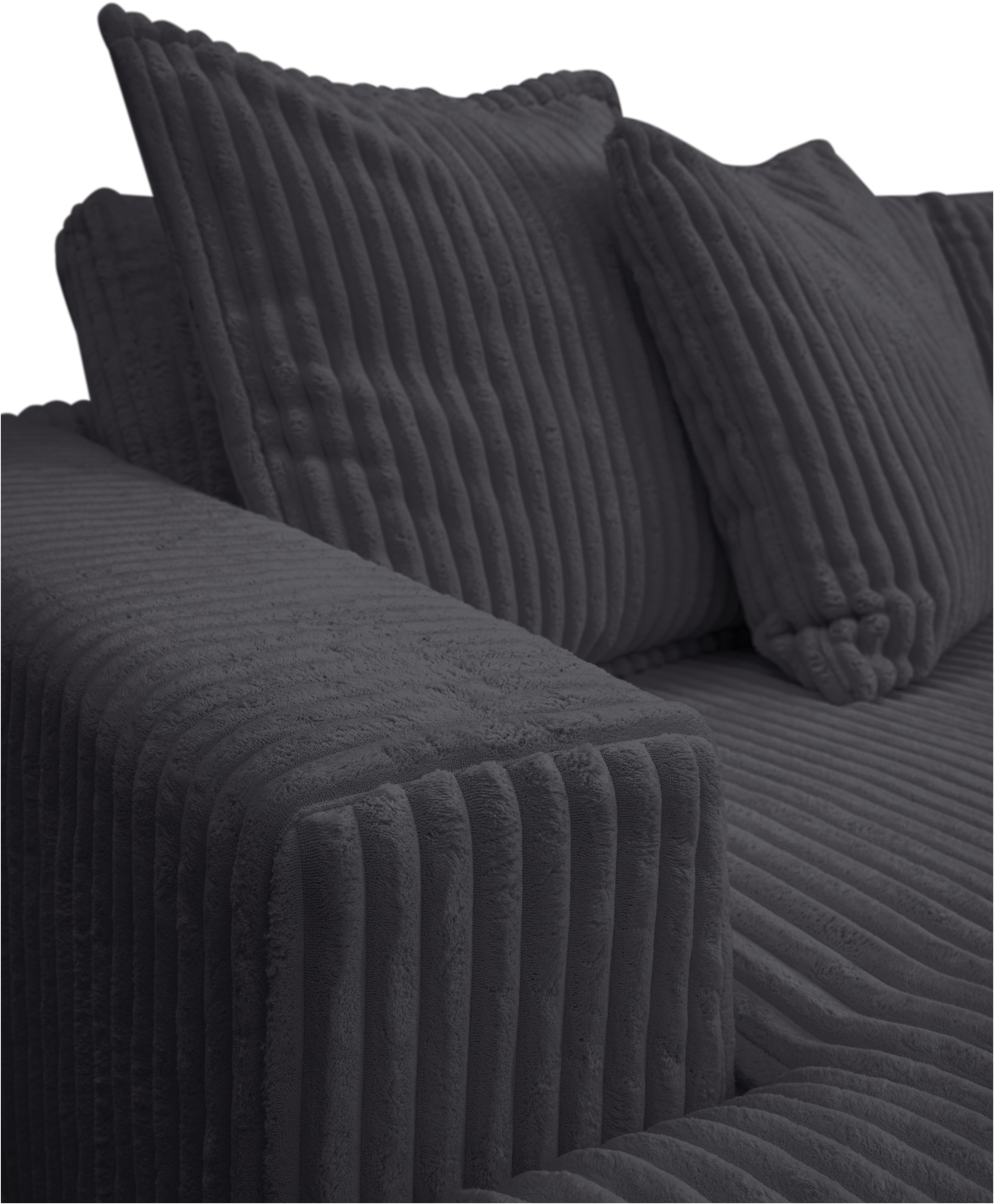 WERK2 Ecksofa »Eldorado, Megasofa, Polsterecke mit viel Platz, Breite 285cm, L-Form«, Design Ecksofa, besonders weicher Sitzkomfort, extra breite Recamiere