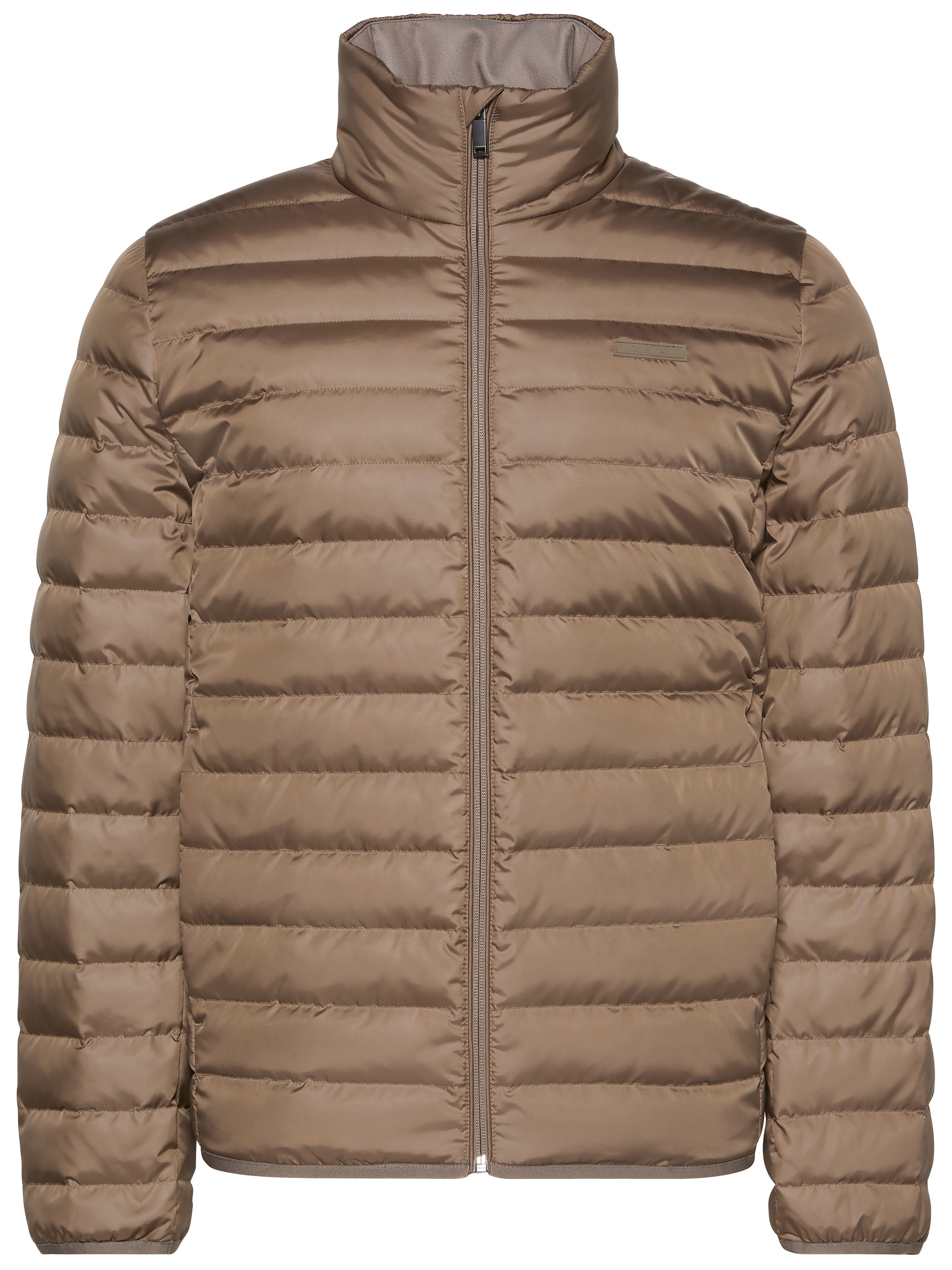 Calvin Klein Steppjacke »LS LT WT NYLN CHNNLD« ohne Kapuze Mit Rundhalsausschnitt