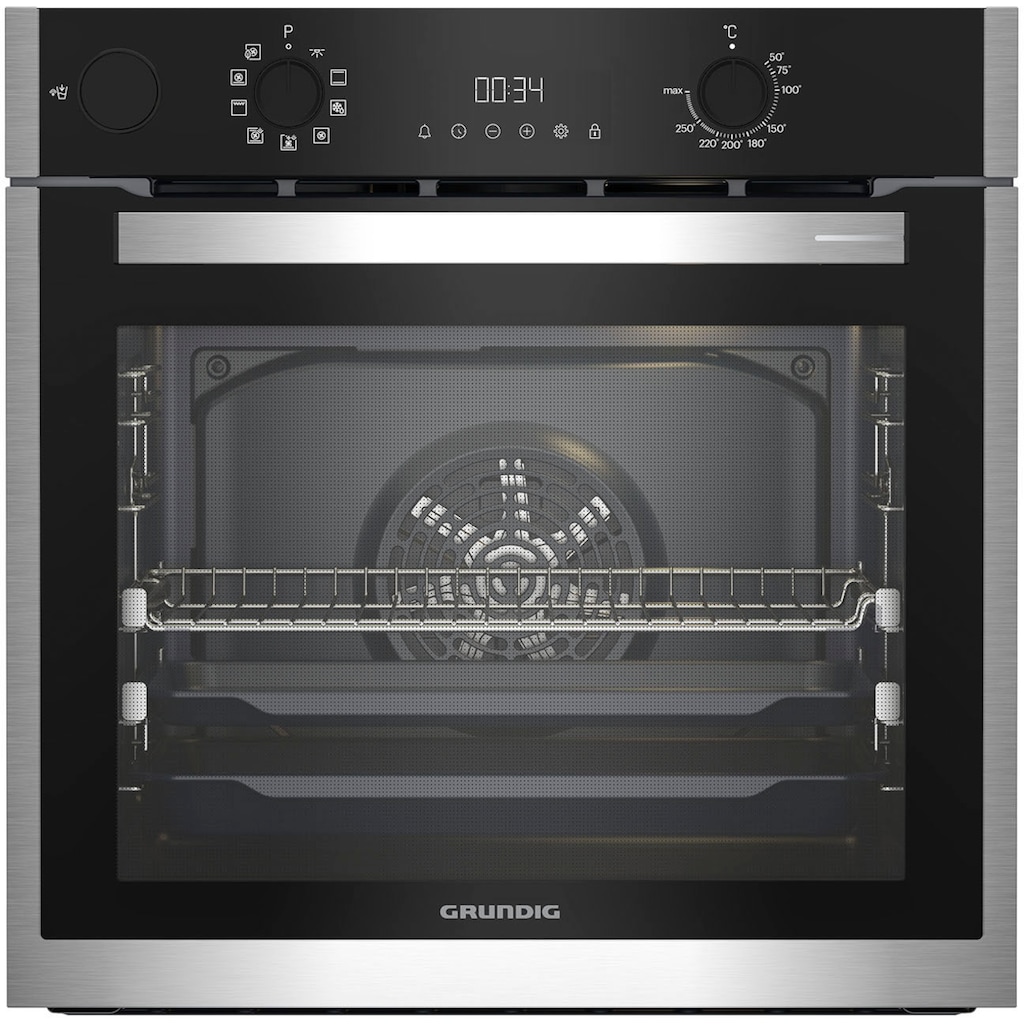 Grundig Dampfbackofen »GEBD19301B«, GEBD19301B, mit 2-fach-Teleskopauszug