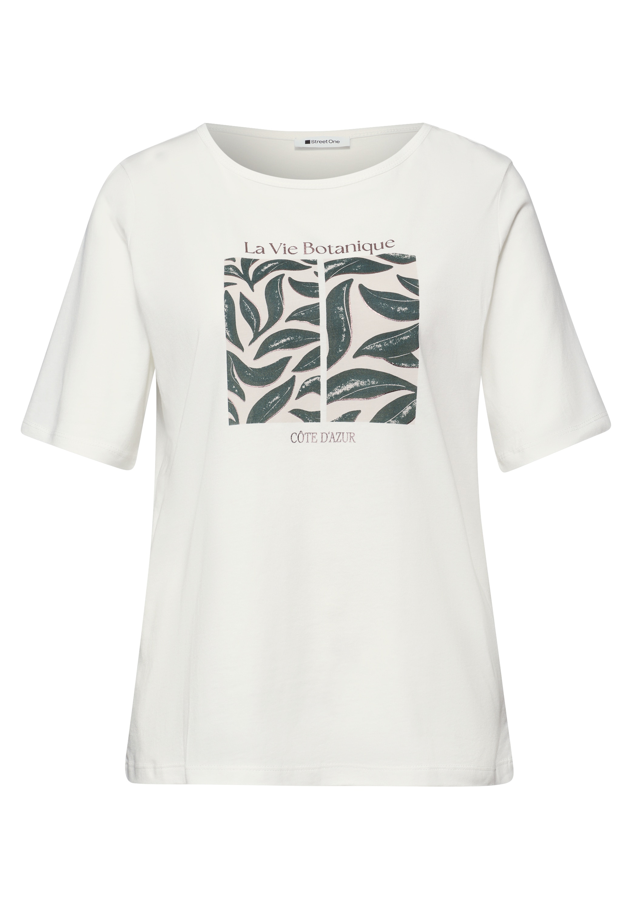 STREET ONE T-Shirt »Style Lea« Rundhalsusschnitt, Modalmix, mit Frontprint