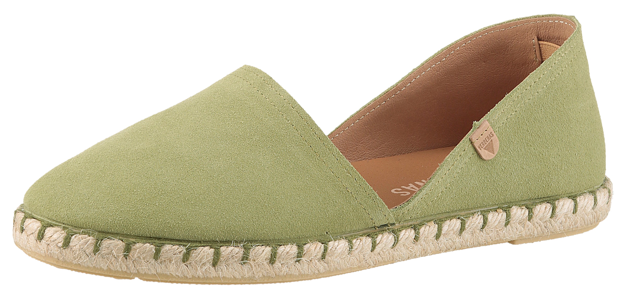 VERBENAS Espadrille »CARMEN SERRAJE«, Schlupfschuh, Sommerschuh, Loafer mit typischem Jute-Rahmen