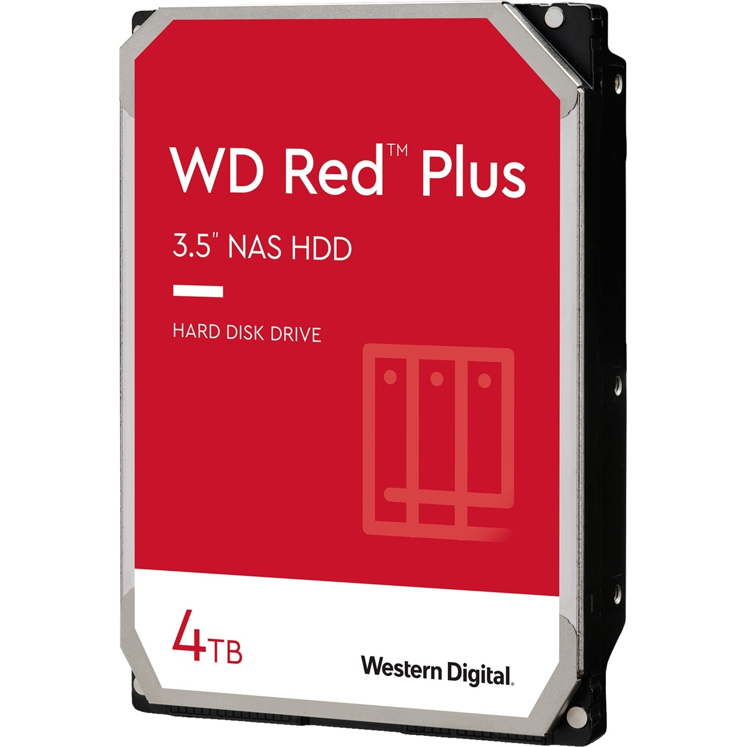 Western Digital HDD-NAS-Festplatte »WD Red Plus 4TB«, 3,5 Zoll, Anschluss SATA III